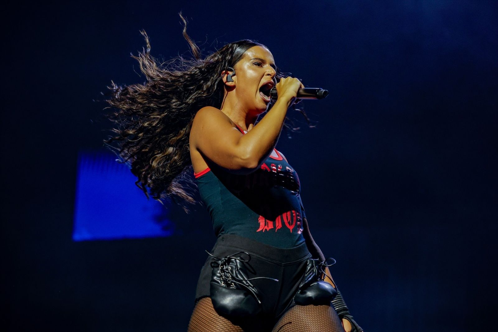 La cantante Nathy Peluso durante un concierto en el festival Sónar 2025 de Barcelona