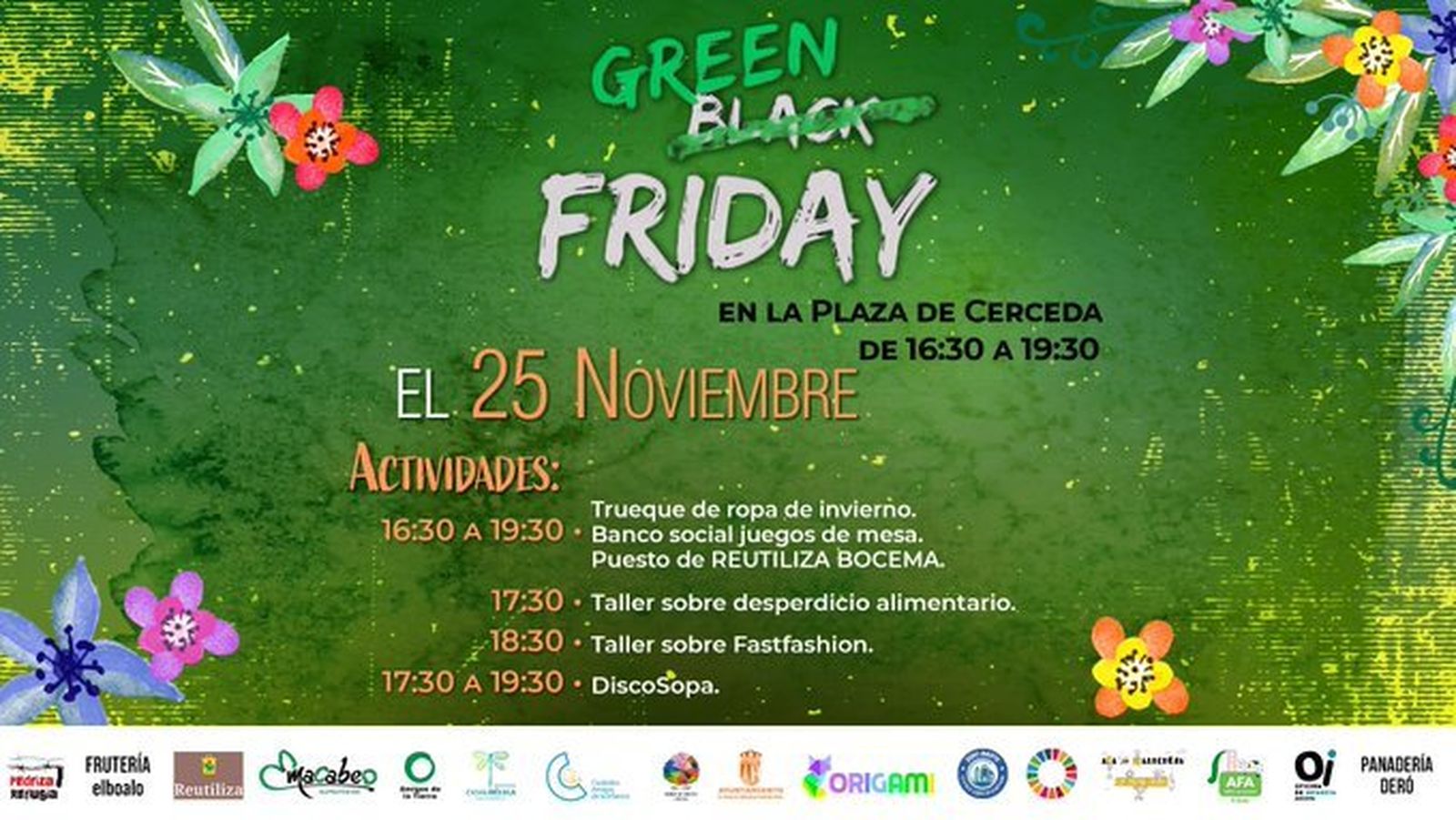 Cartel del Green Friday de Cerceda
