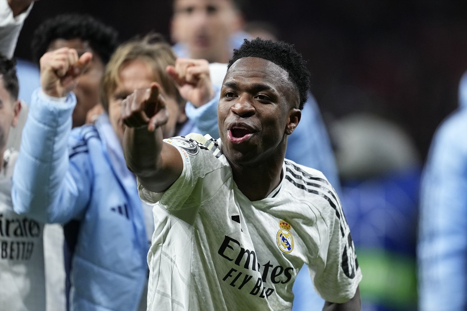 Vinicius celebra la victoria