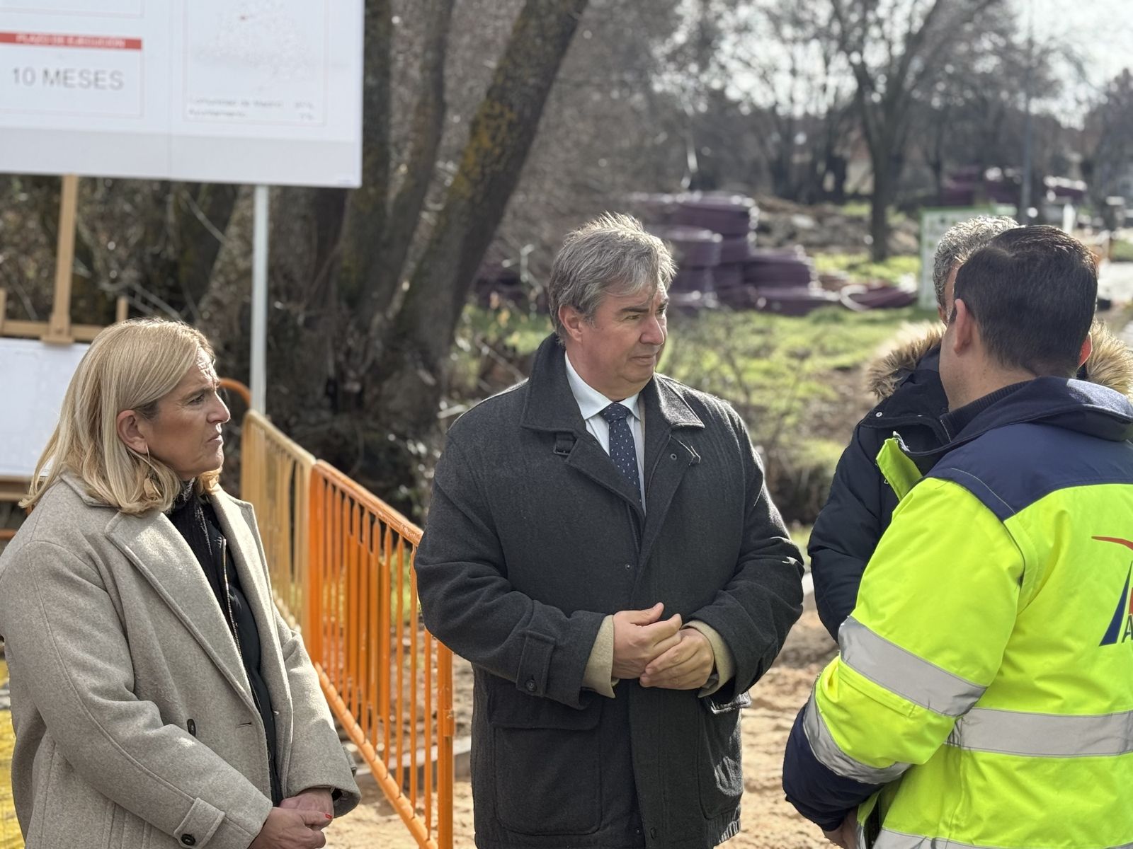 La alcaldesa de Collado Villalba y el viceconsejero de Presidencia visitan las obras ejecutadas en la localidad