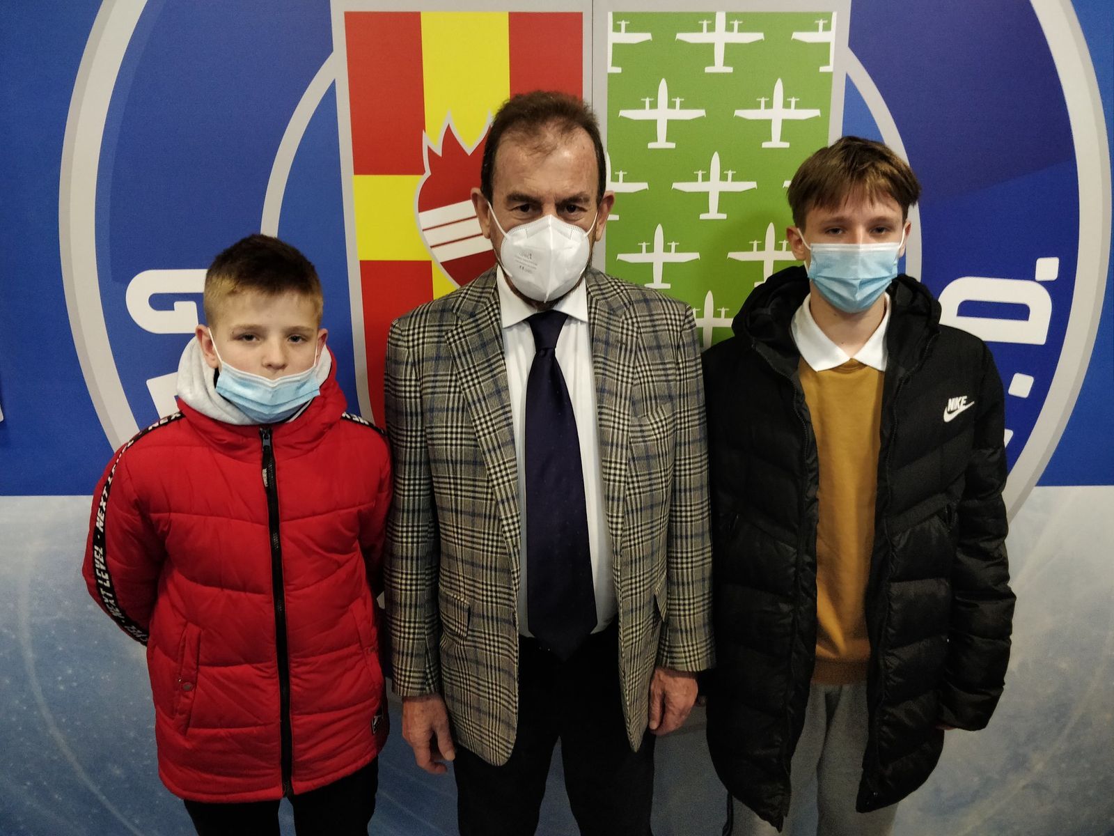 Ángel Torres con Igor y Alejandro