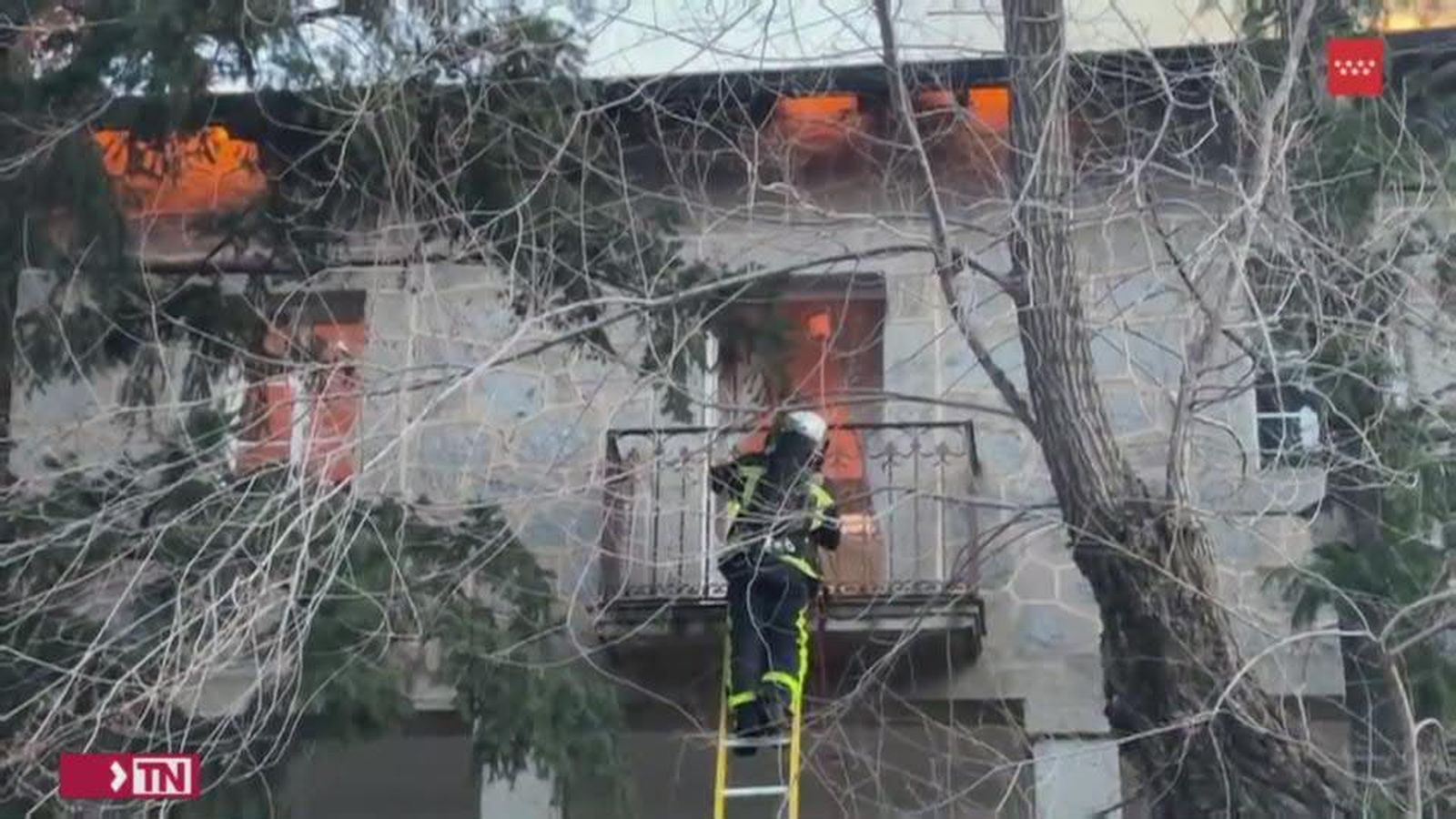 Incendio sin heridos en un chalet de Alpedrete