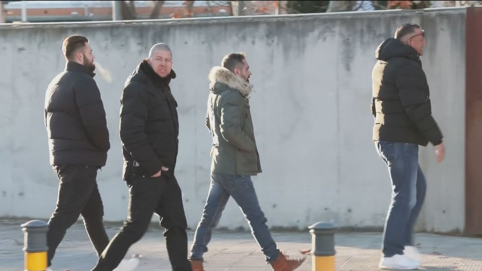 Llegada de miembros de los Ángeles del Infierno a la Audiencia Nacional en San Fernando de Henares