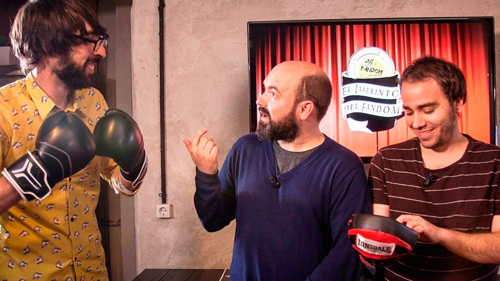 Miguel López (centro), junto a Quique Peinado y Noel Ceballos