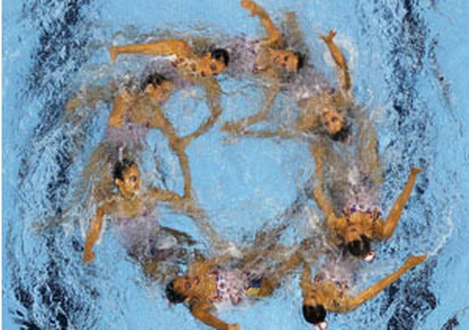 El equipo español de natación sincronizada