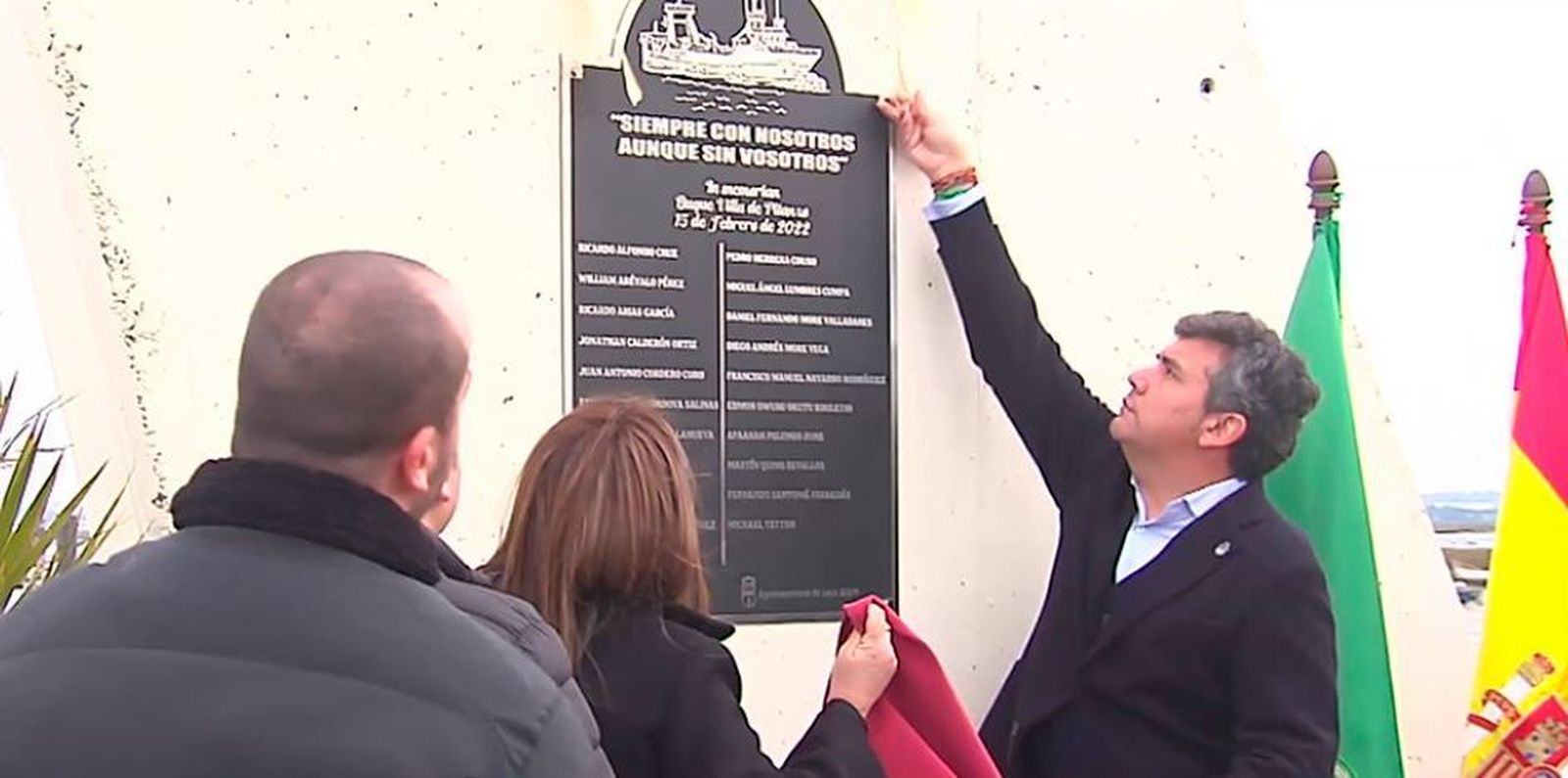 Homenaje a las víctimas del naufragio del Vila de Pitanxo
