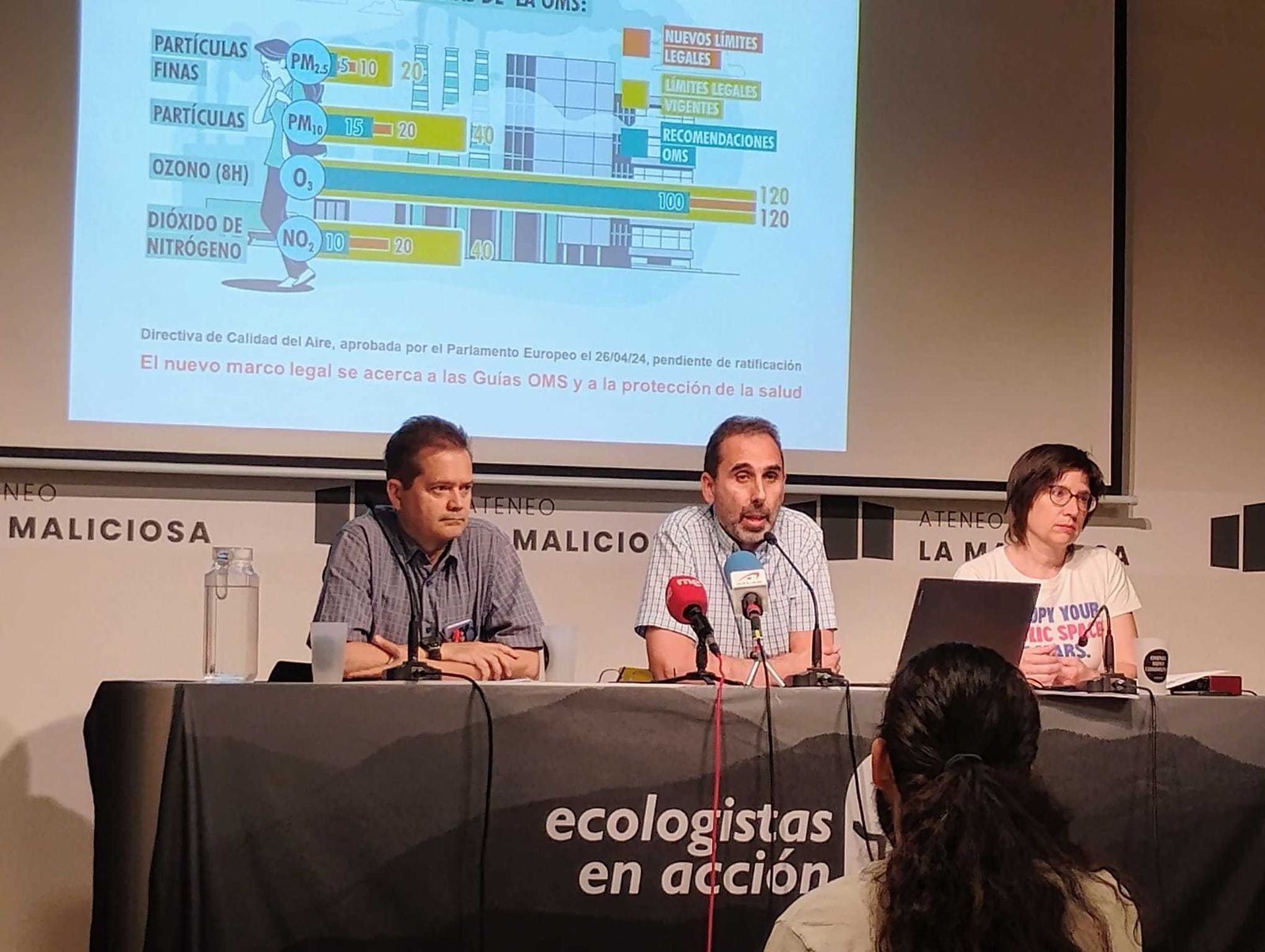 Presentación del Informe de Calidad del Aire realizado por Ecologistas en Acción