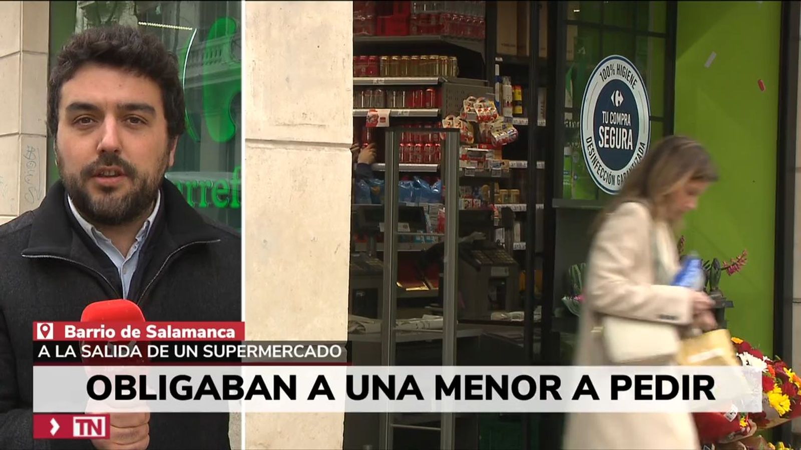 Detenidos por obligar a una niña a pedir dinero en la calle