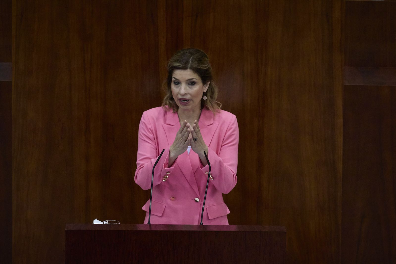 Hana Jalloul , portavoz grupo socialista en la Asamblea de Madrid