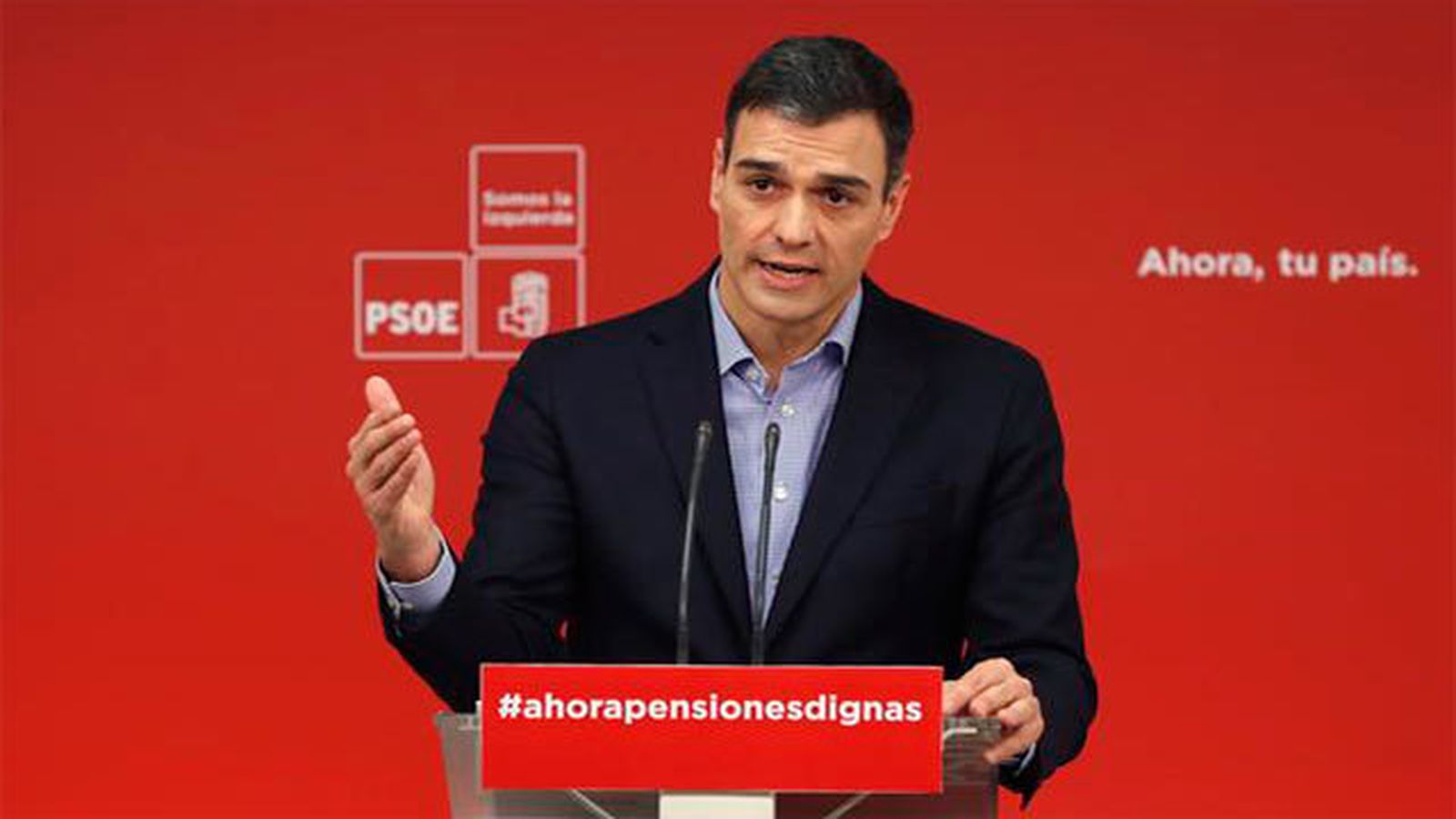 El secretario general del PSOE, Pedro Sánchez
