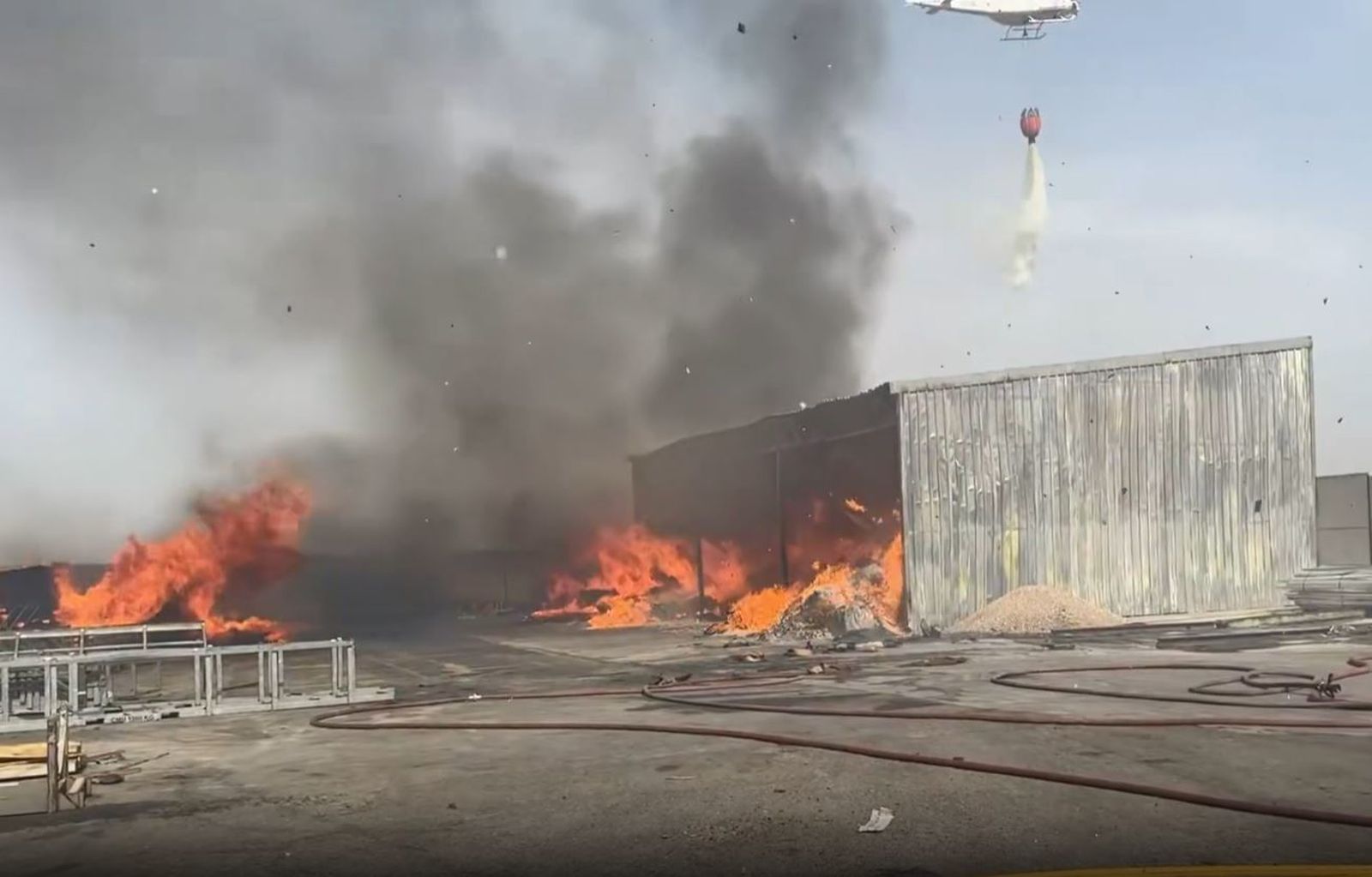 Incendio en una nave de Ciempozuelos