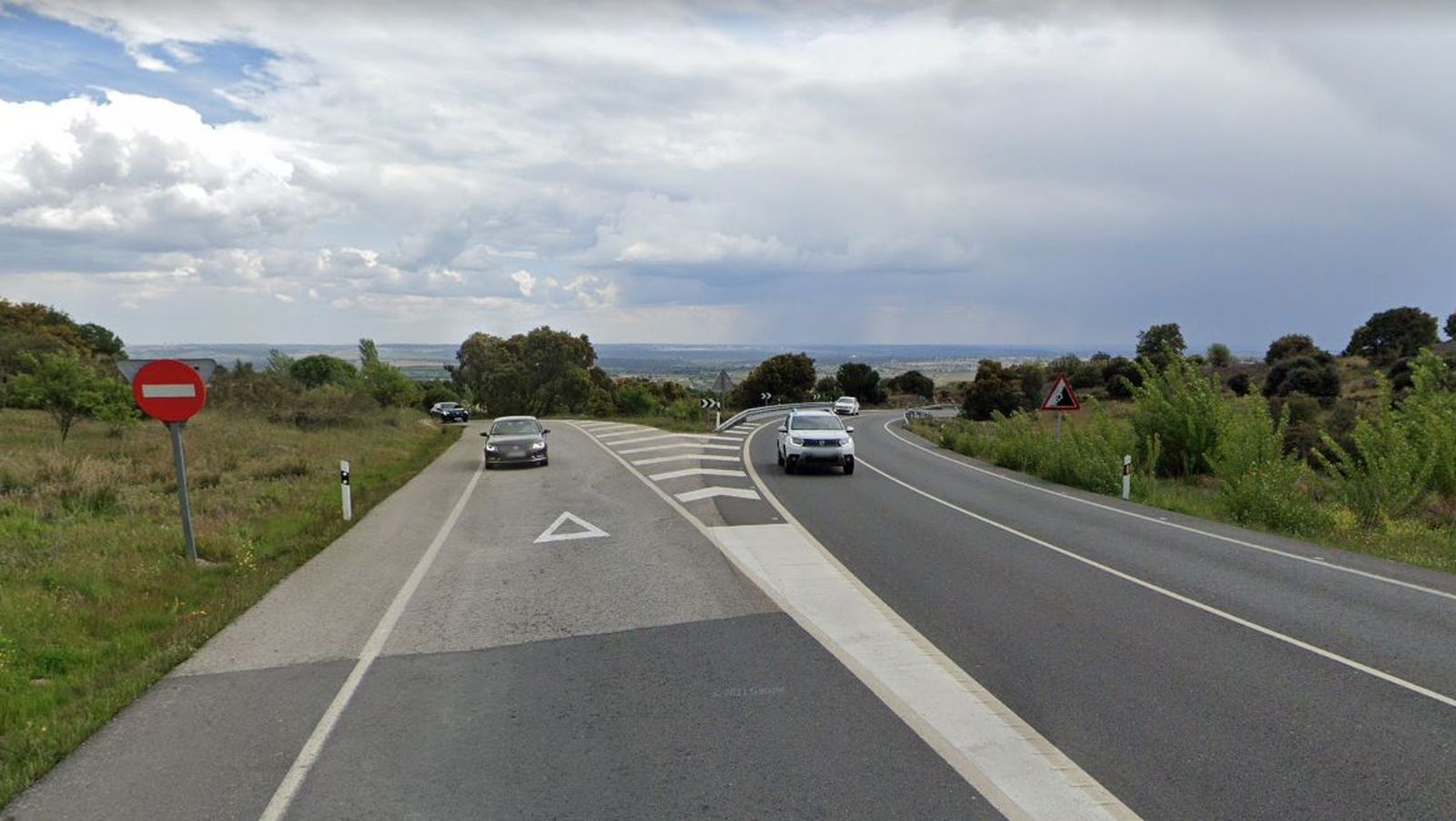 Encuentro de la M-600 y la M-853, entre Villanueva de la Cañada y Valdemorillo