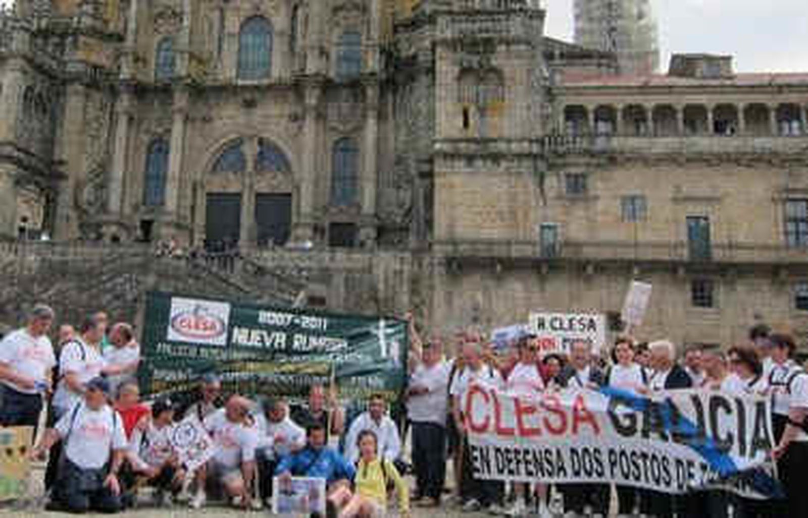 Unos 150 trabajadores de Clesa peregrinan en defensa de sus empleos