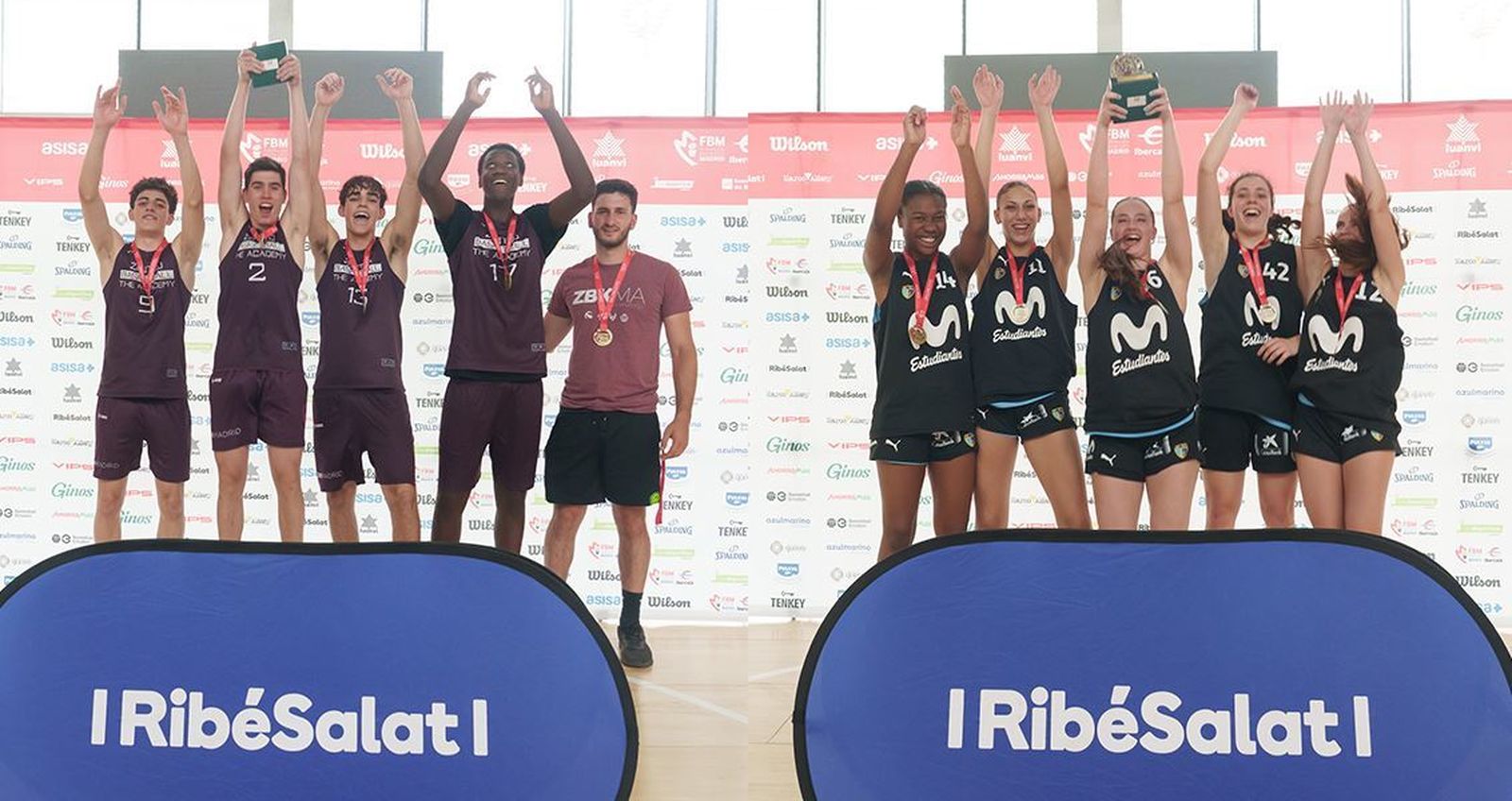 Zentro y Estudiantes A, campeones de Madrid 3x3 Sub'17