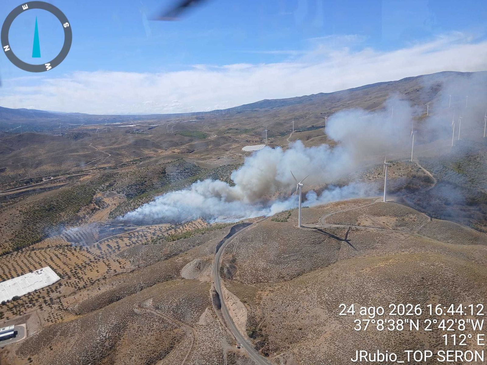 Fuego en Las Tres Villas (Almería)