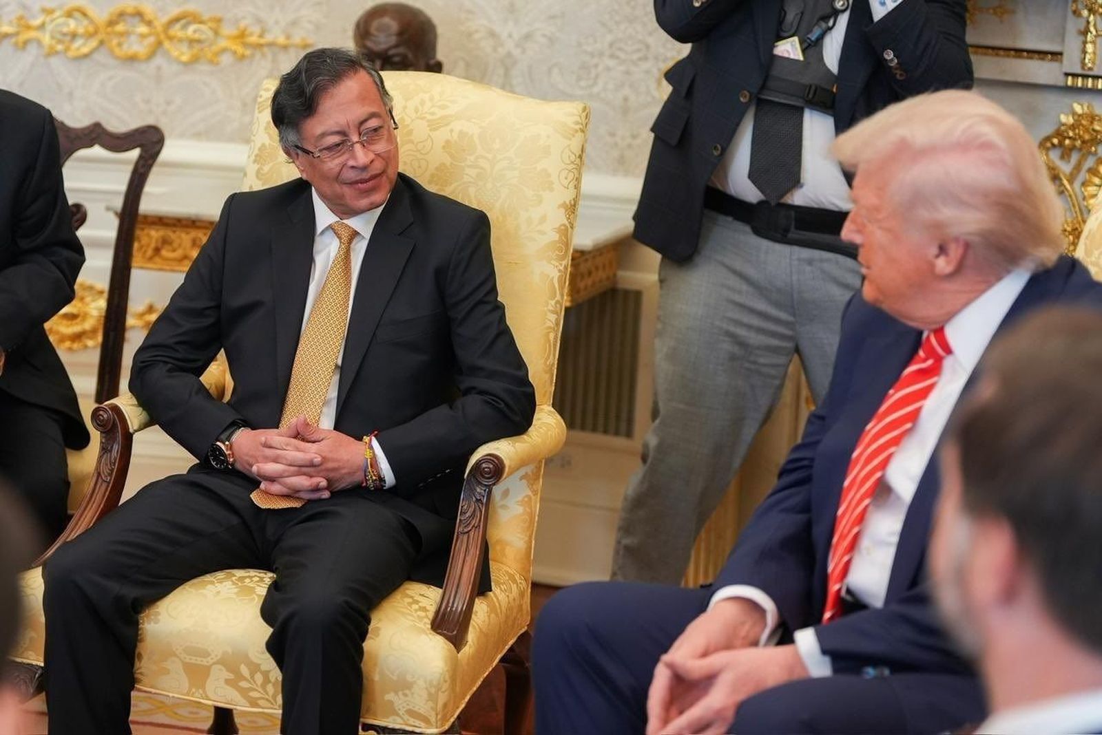 Petro sale con buen sabor de boca de su reunión con Trump y lo invita a visitar Colombia