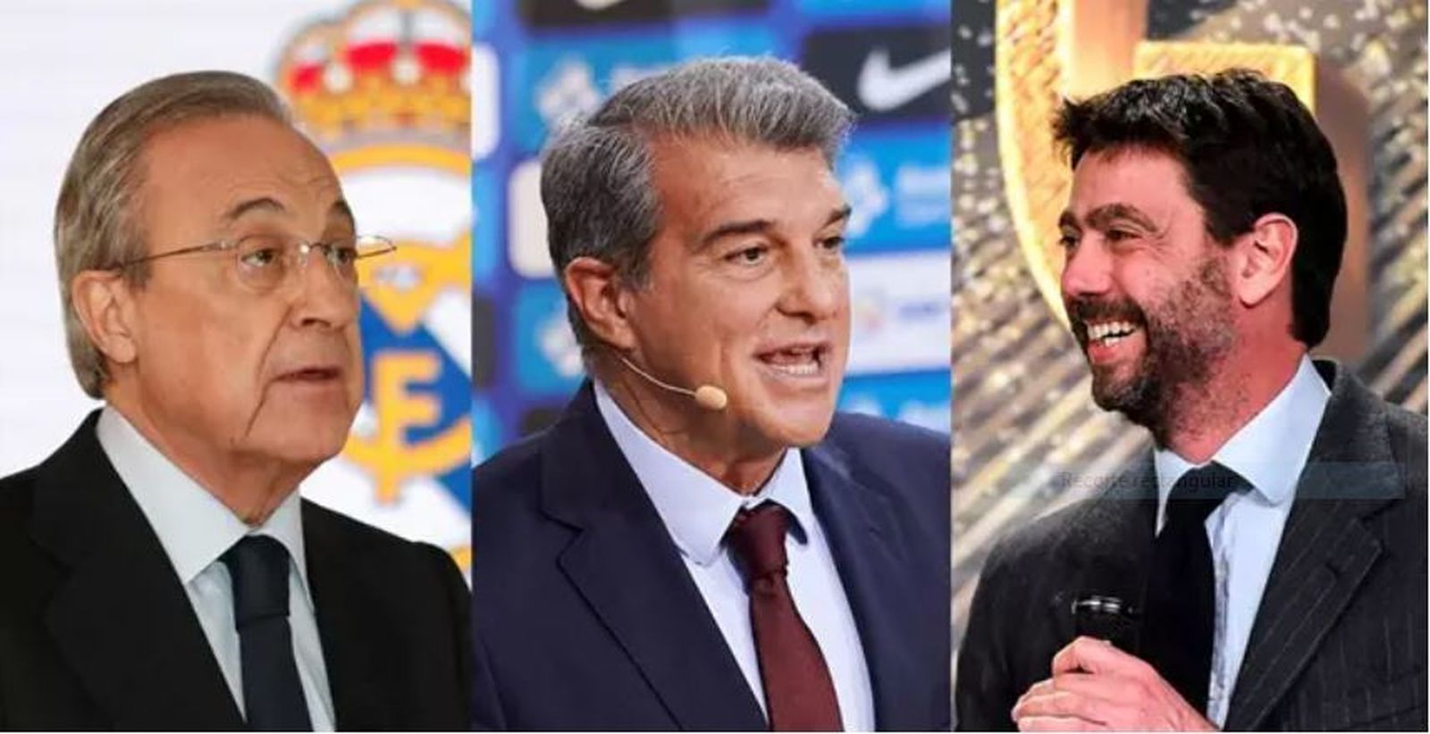 Florentino Pérez, Laporta y Agnelli