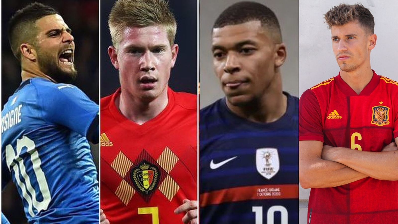 Italia, Bélgica, España y Francia