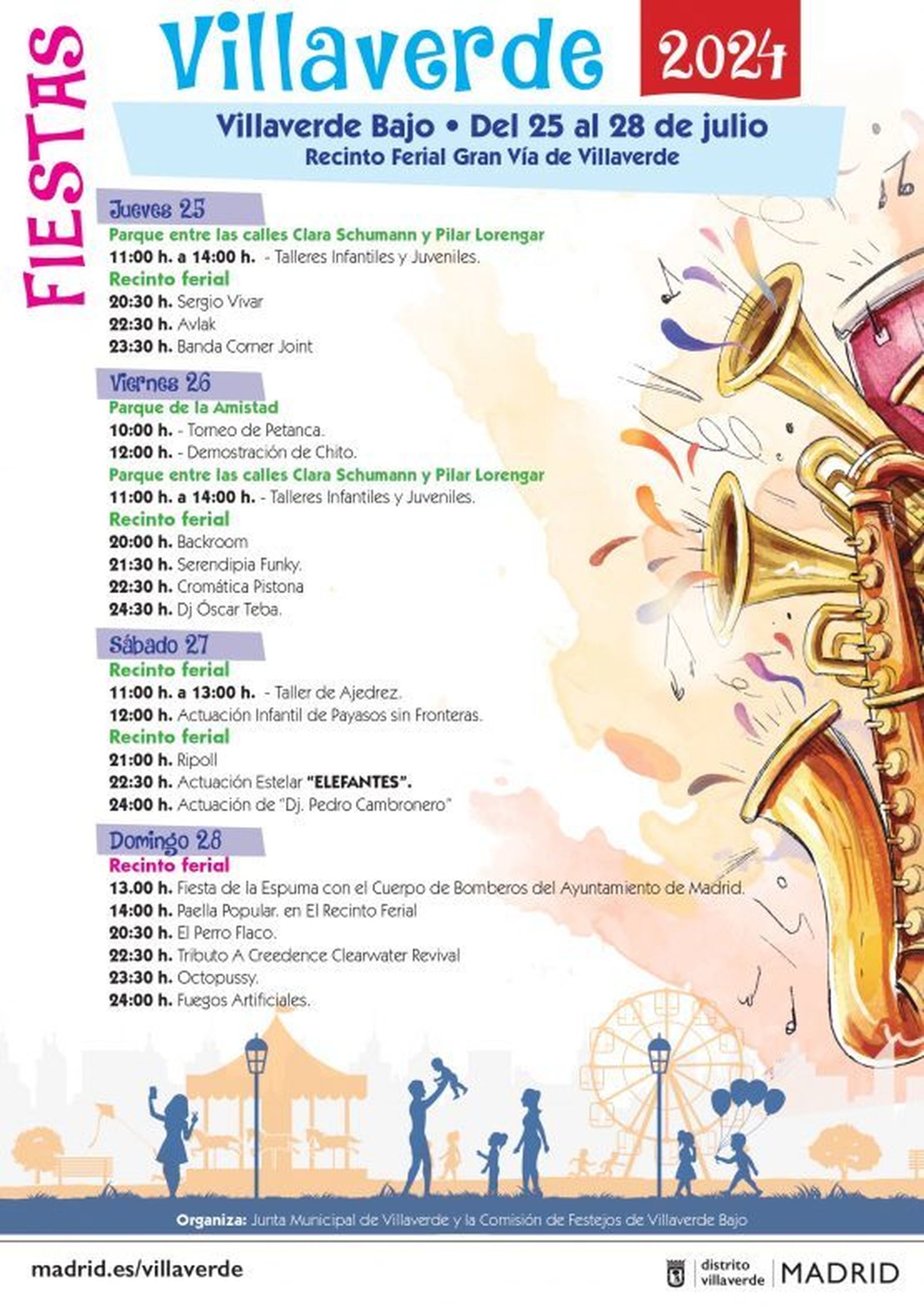 Cartel de las fiestas de Villaverde Bajo