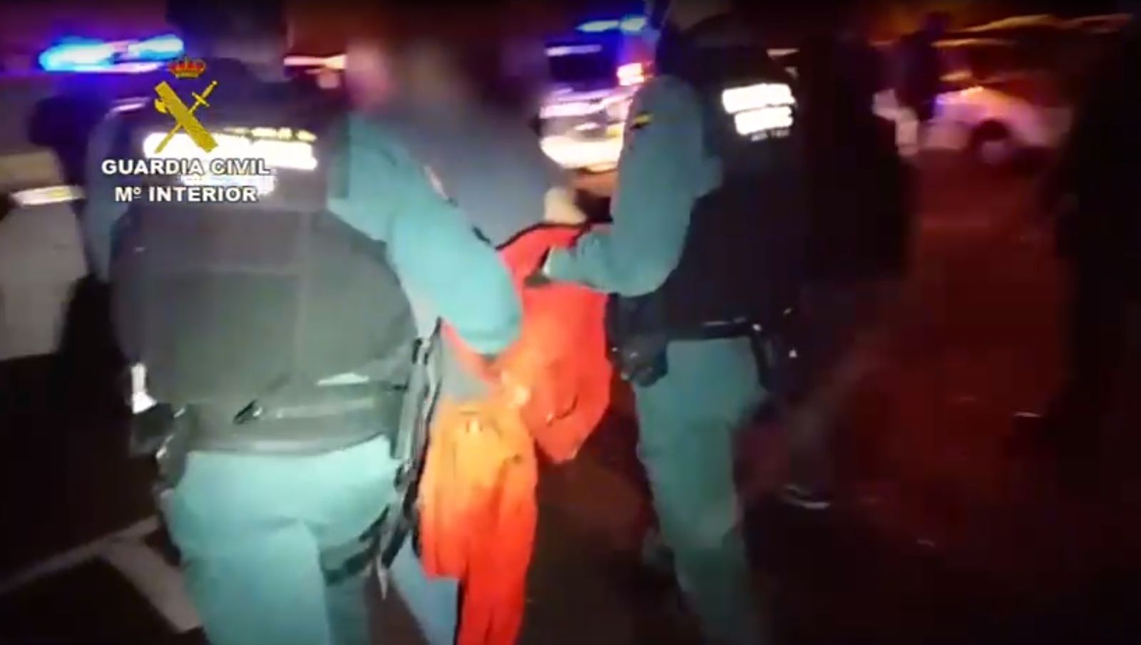 Momento de la detención del presunto homicida de Cercedilla