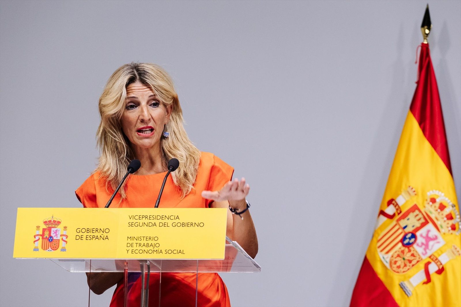 Yolanda Díaz contradice a la ministra Alegría sobre Rubiales: "El Gobierno ha actuado con lentitud"