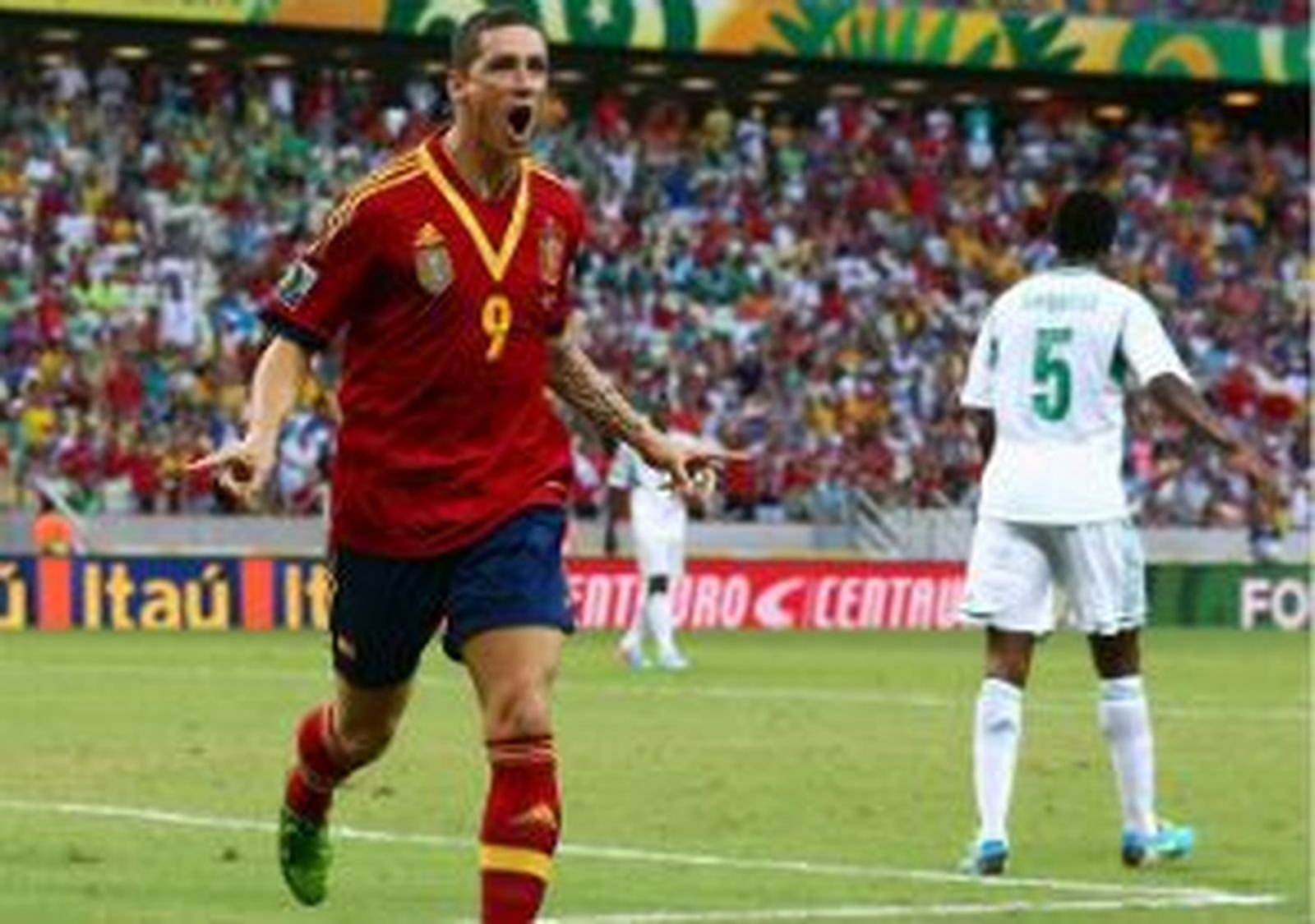 Vestuario del España-Nigeria