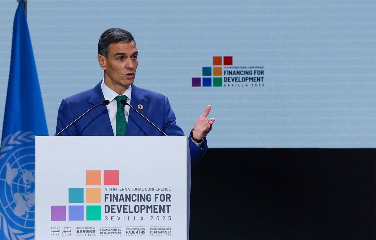 Sánchez clausura en Sevilla la Conferencia de la ONU sobre financiación para el Desarrollo