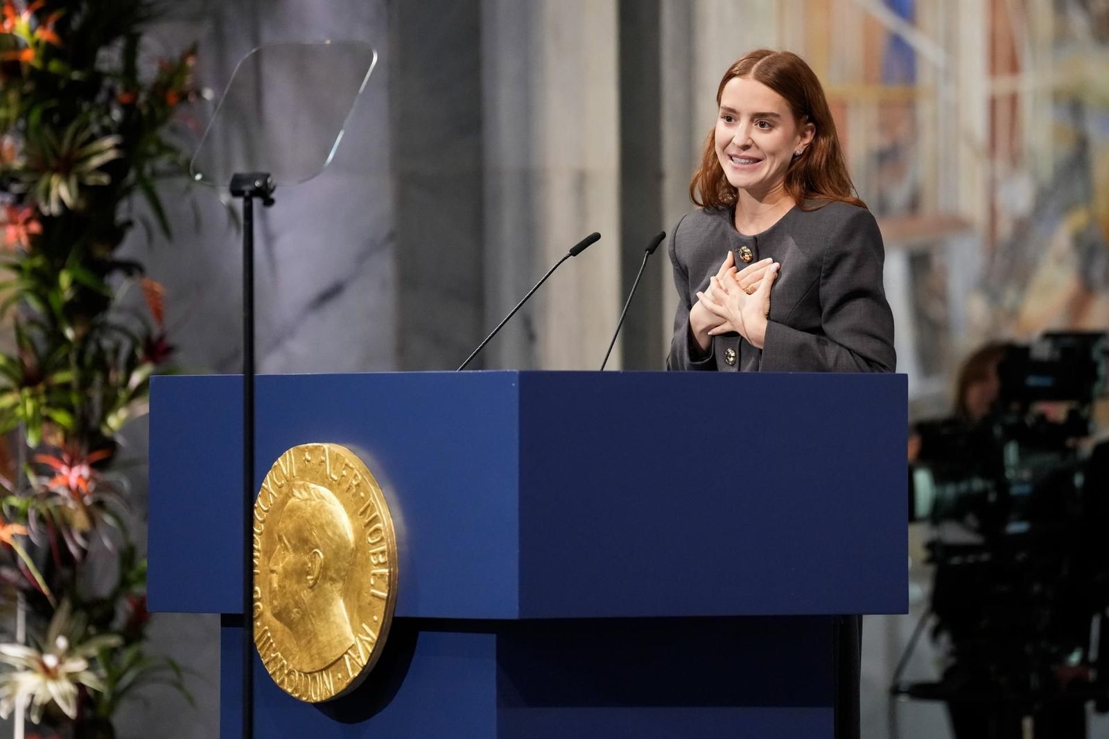 Corina Machado dedica su Nobel de la Paz a los "héroes de la libertad"