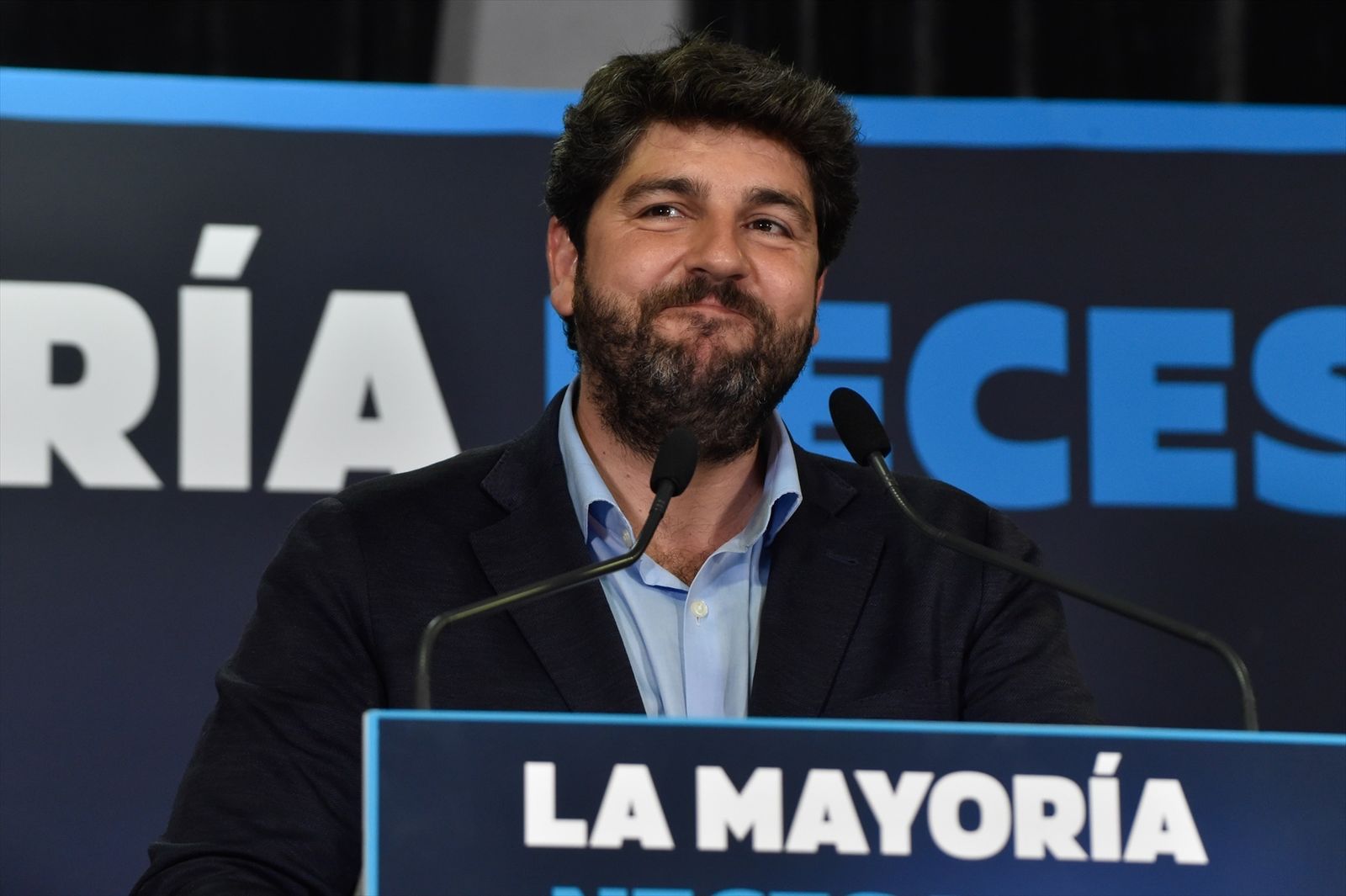 El presidente del PP de la Región de Murcia, Fernando López Miras