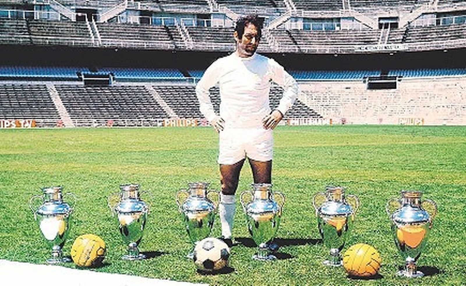 Francisco Gento en su época de jugador con el Real Madrid