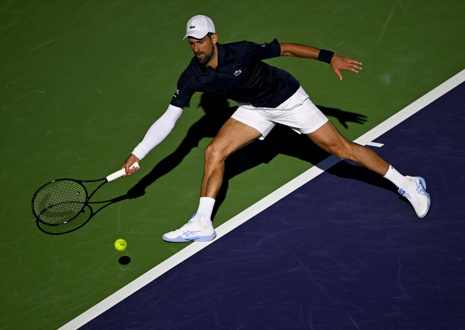El tenista Novak Djokovic en el Indian Wells Open
