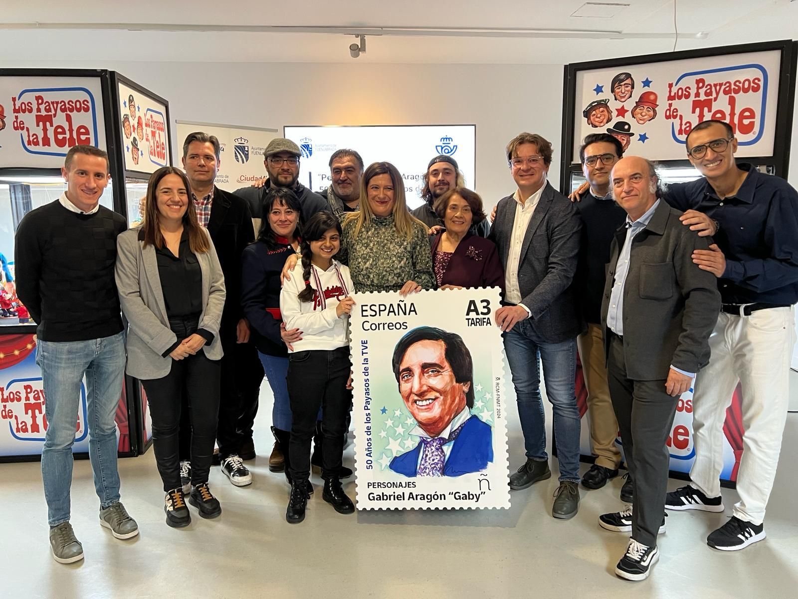Homenaje a Gabriel Aragón 'Gabi' en la exposición 'Los payasos de la tele', en Fuenlabrada