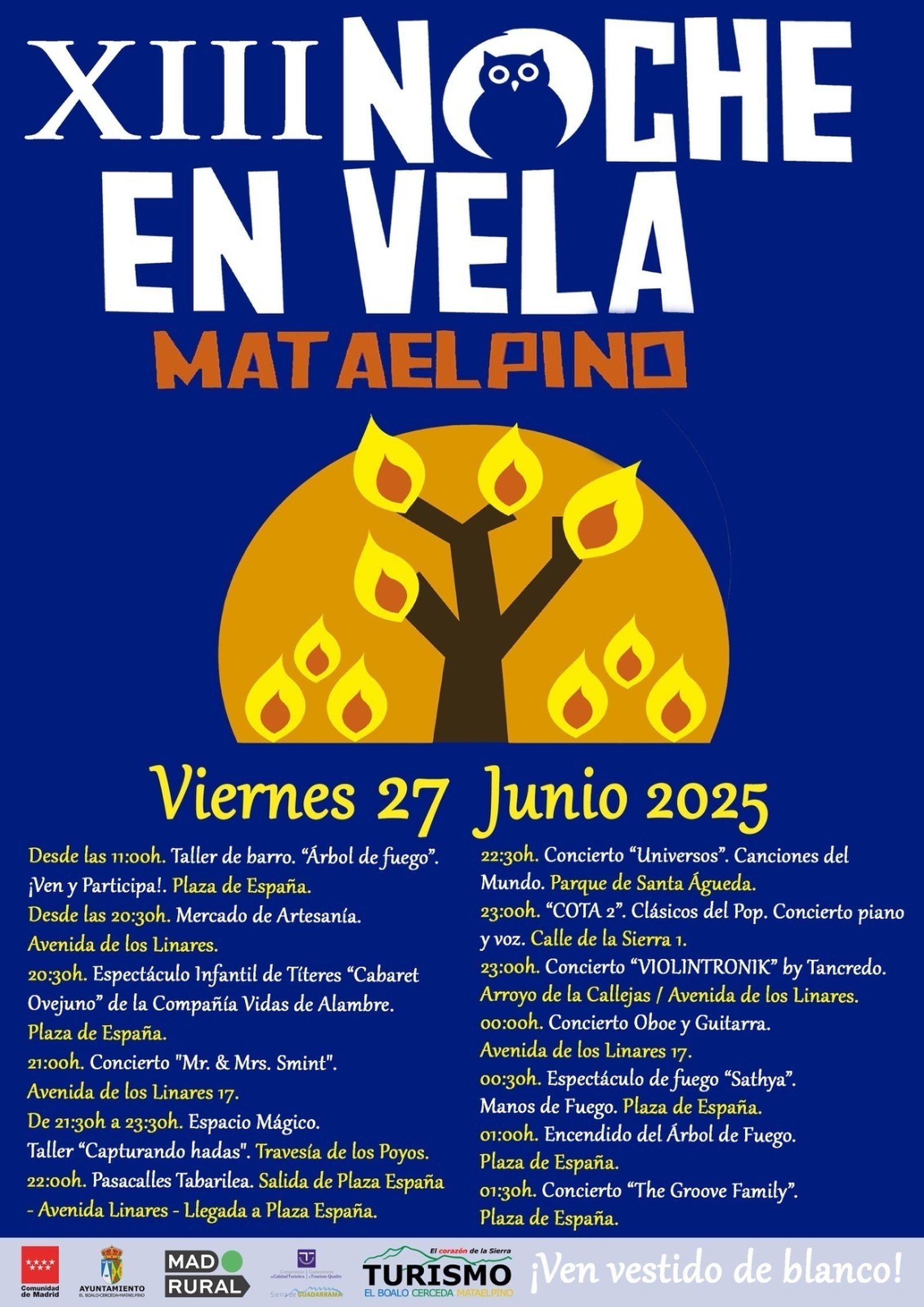 Cartel de la Noche en Vela de Mataelpino