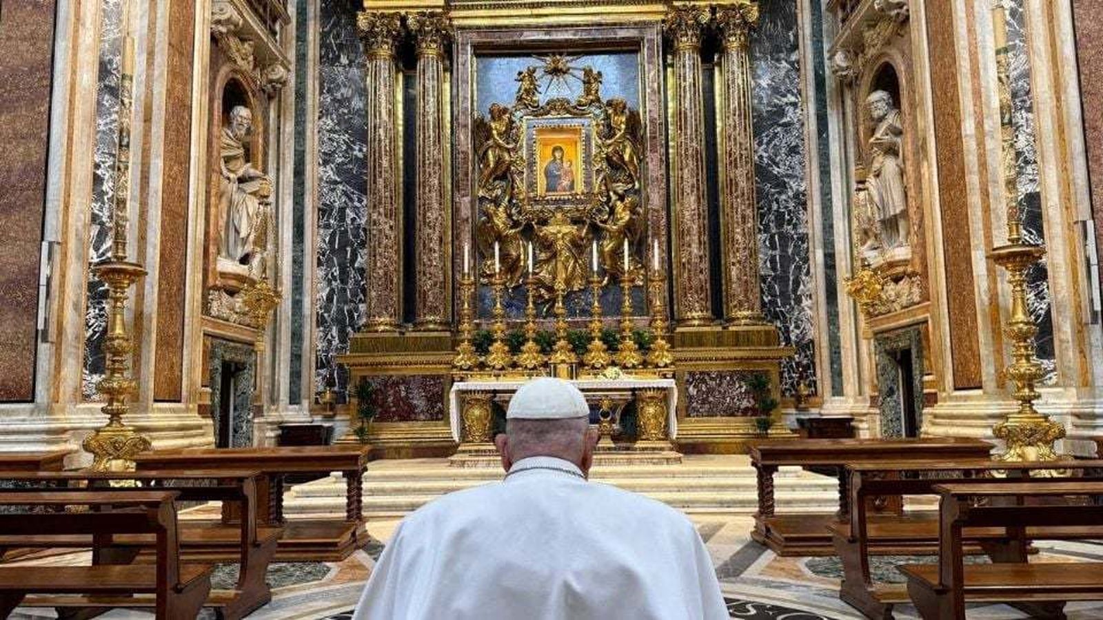 El Papa, en Santa María la Mayor