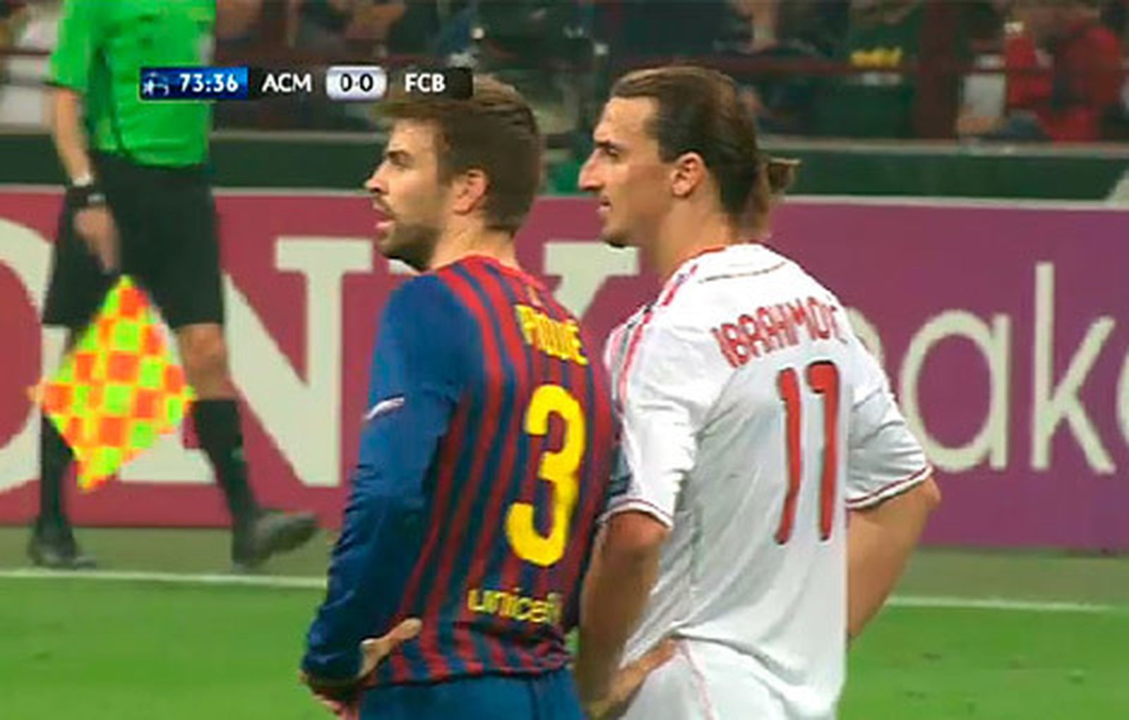 AC Milán FC. Barcleona Piqué e Ibaimovich