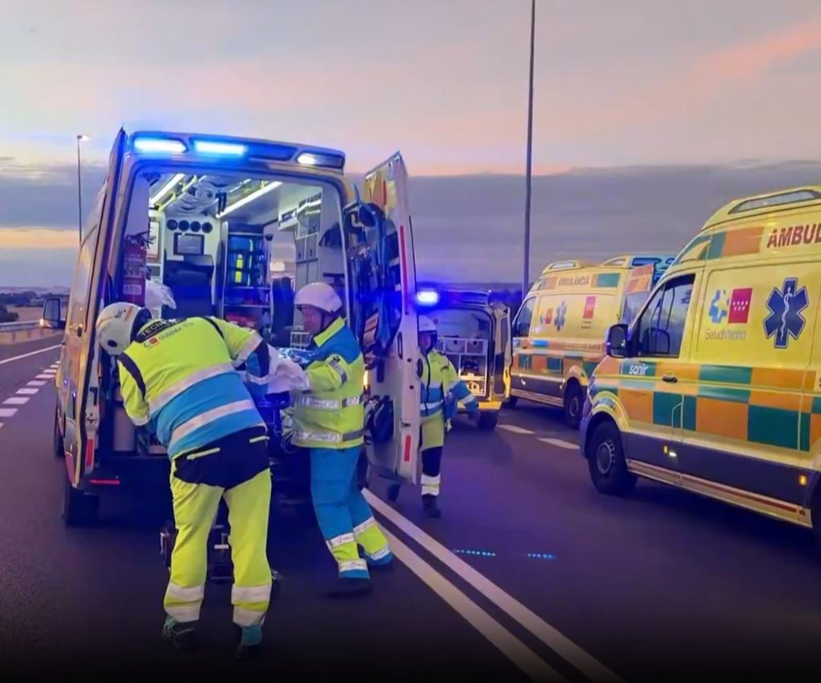 Accidente en la  M-410, en Humanes