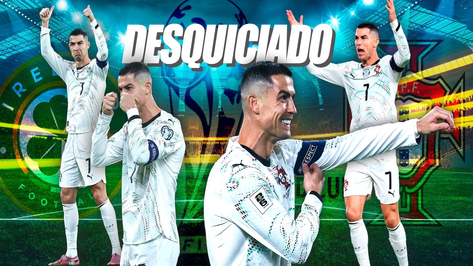 La noche negra de Cristiano Ronaldo, codazo a un rival y expulsión