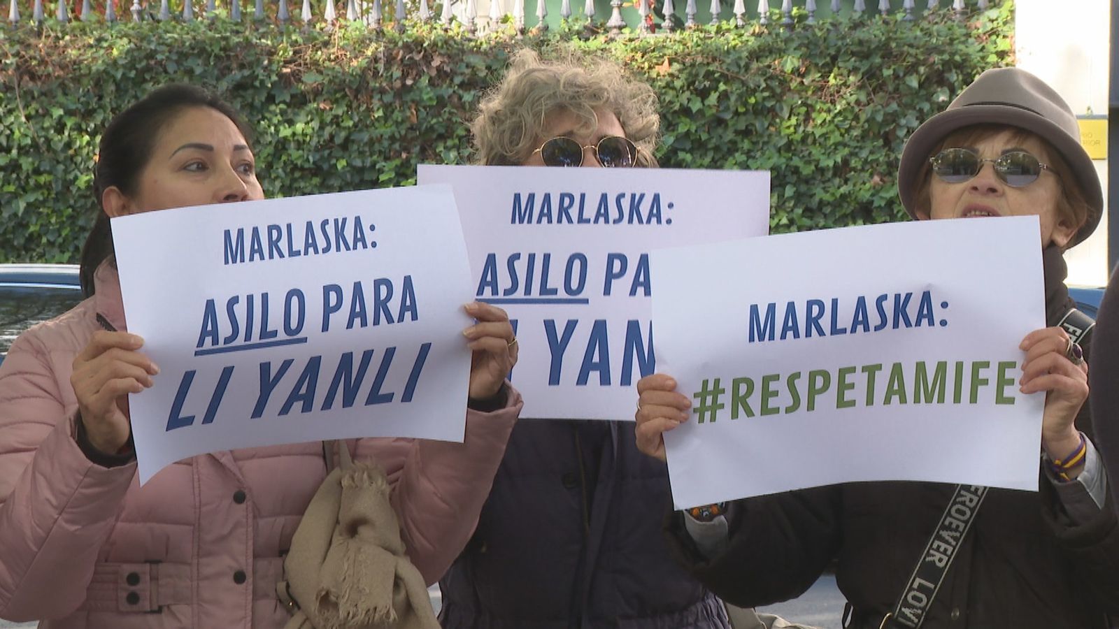 Manifestación en apoyo a Li YanLi