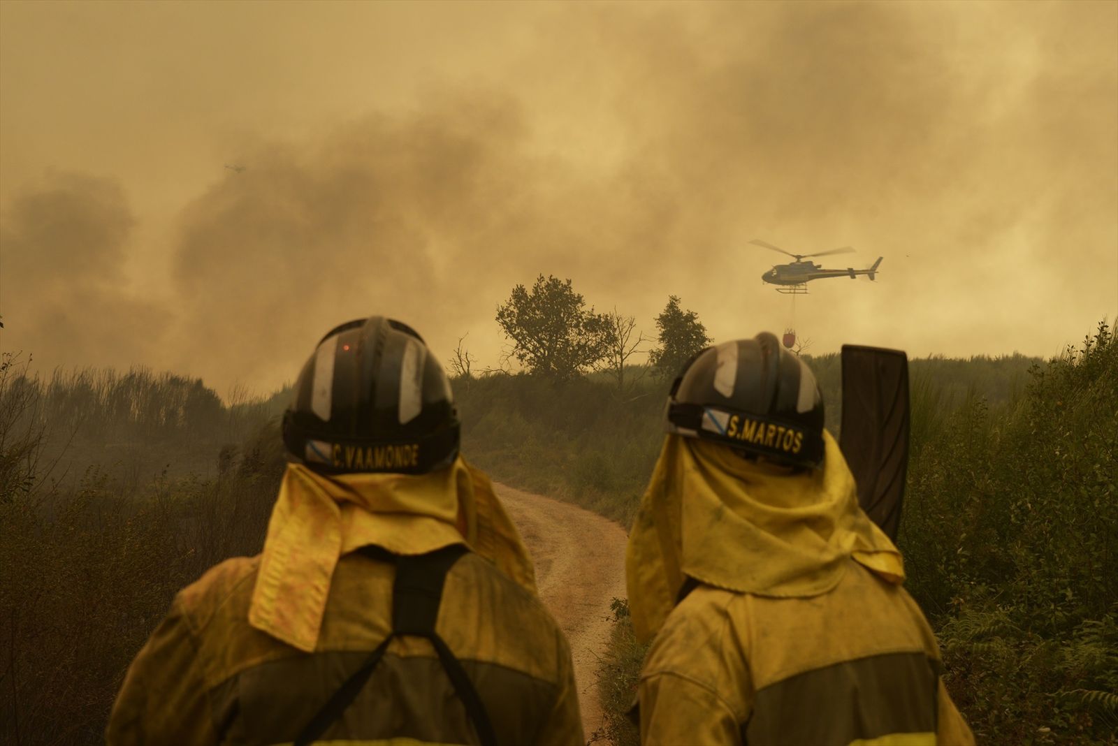 Alerta en Ourense por el avance de los incendios: piden no acercarse ni desplazarse