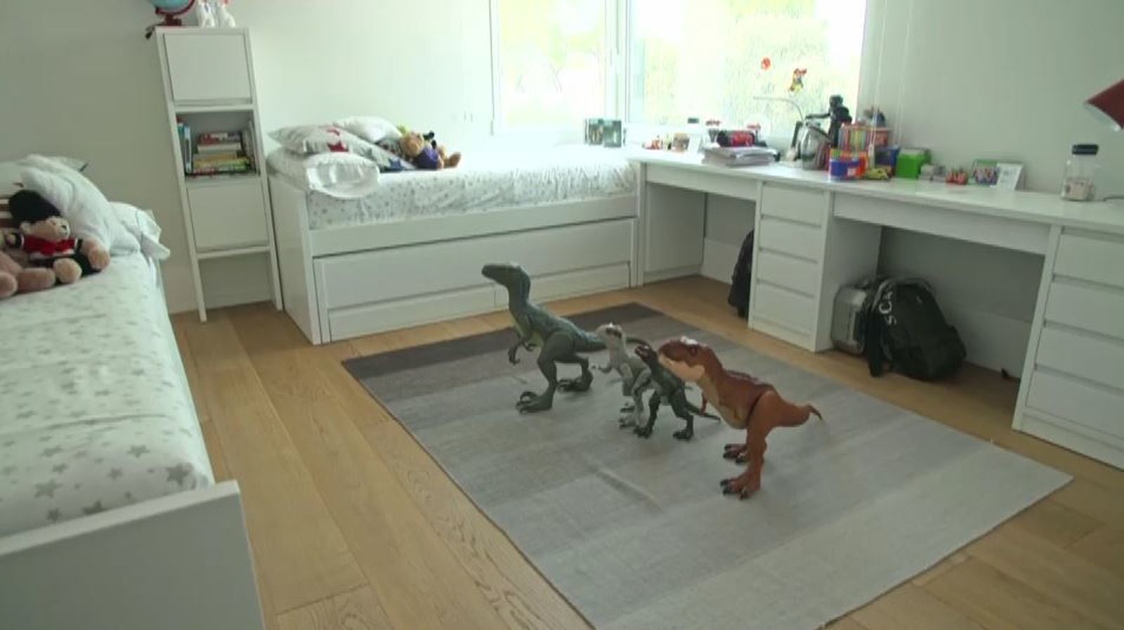 Incluso el dormitorio de los niños está perfectamente recogido. En esta casa, no entra el desorden.