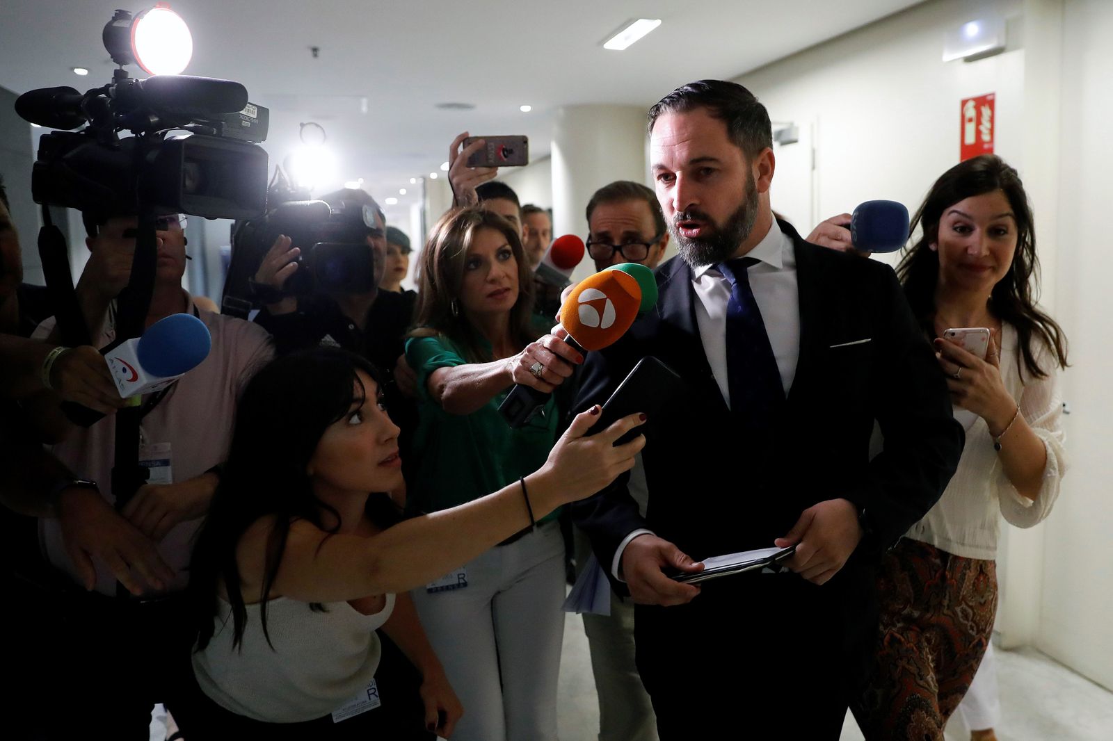 El líder de Vox, Santiago Abascal