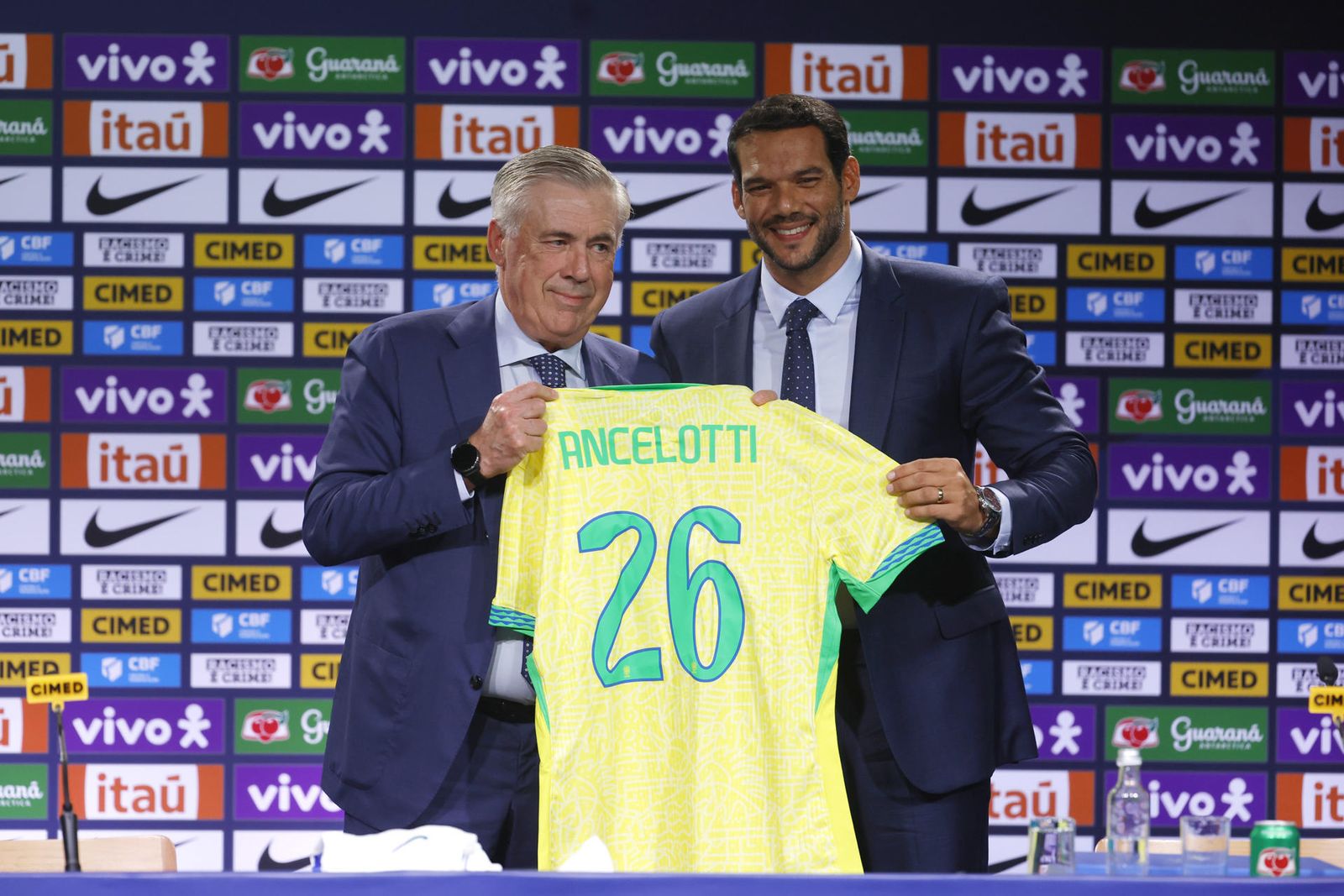 Presentación de Ancelotti como seleccionador de Brasil