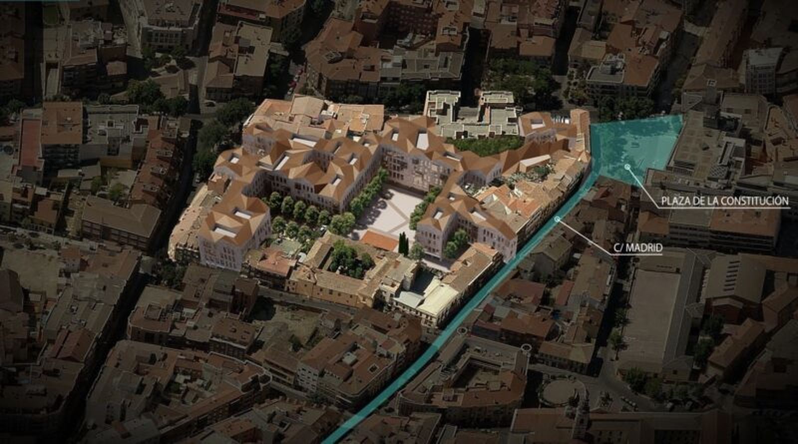 Proyecto de la plaza mayor porticada de Getafe