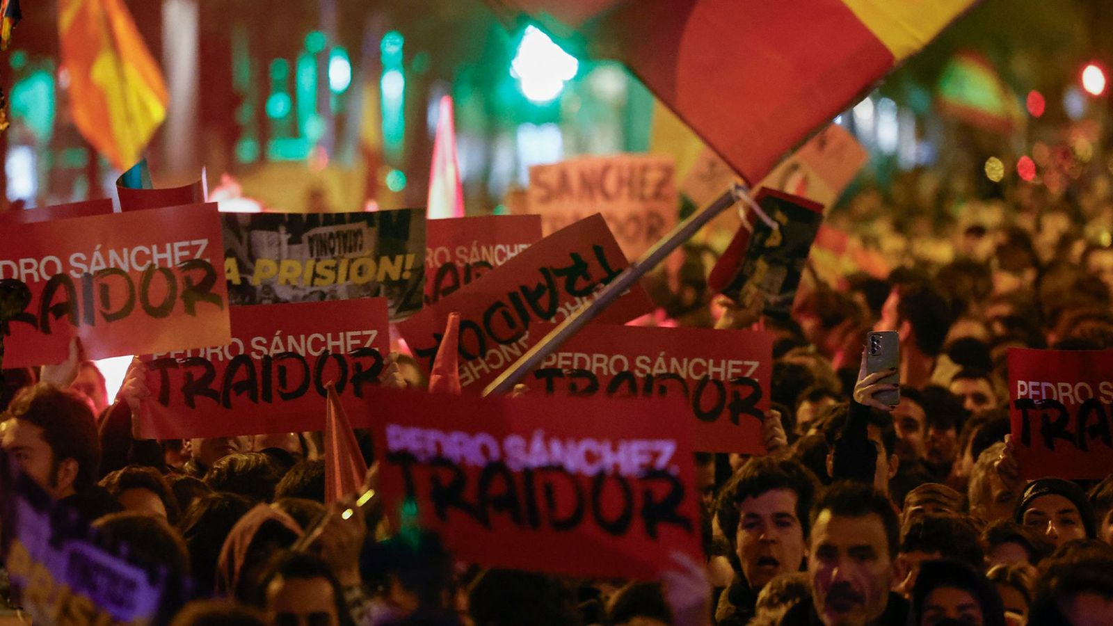 Manifestación en la calle Ferraz