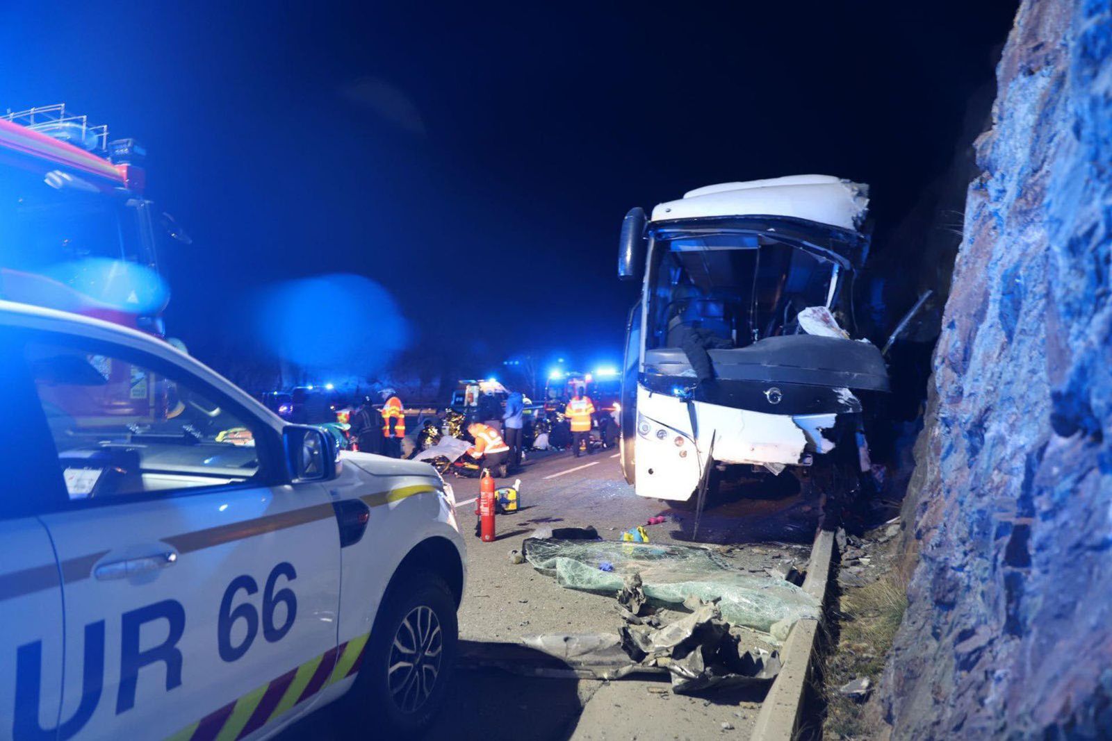 Autobús accidentado