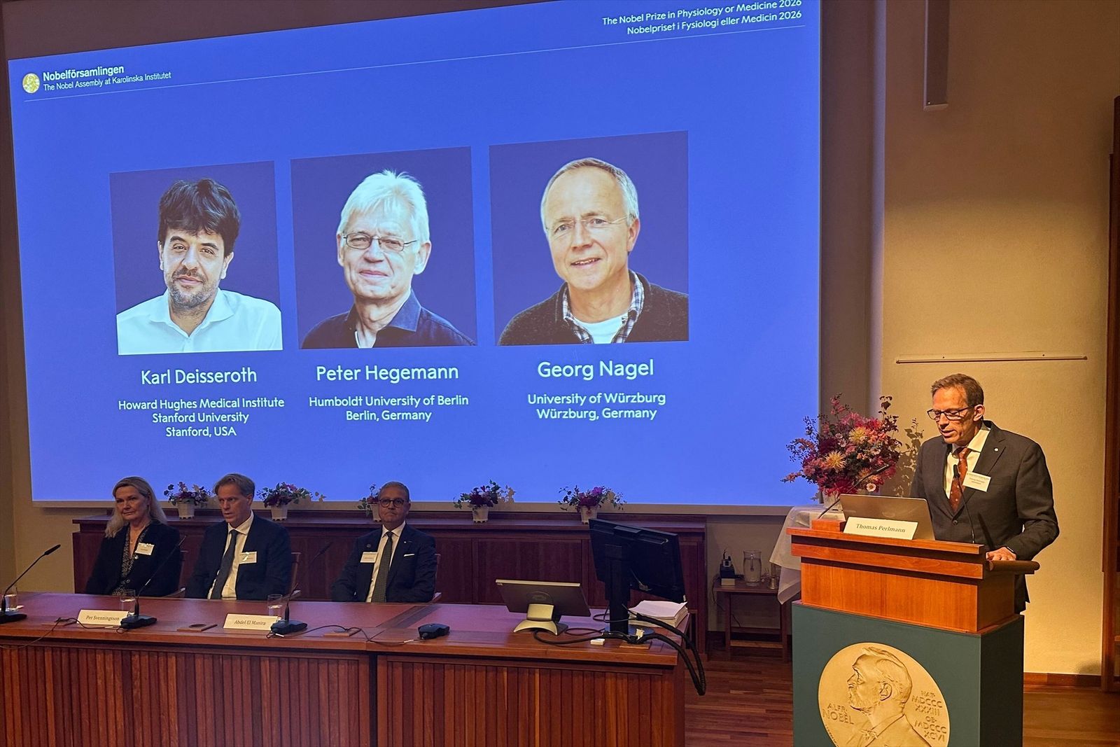 Anuncio del Premio Nobel de Medicina 2026