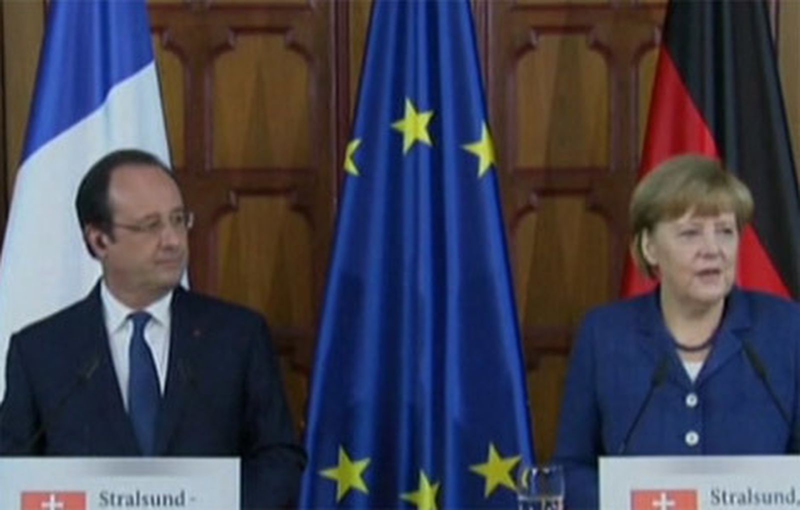 Merkel y Hollande