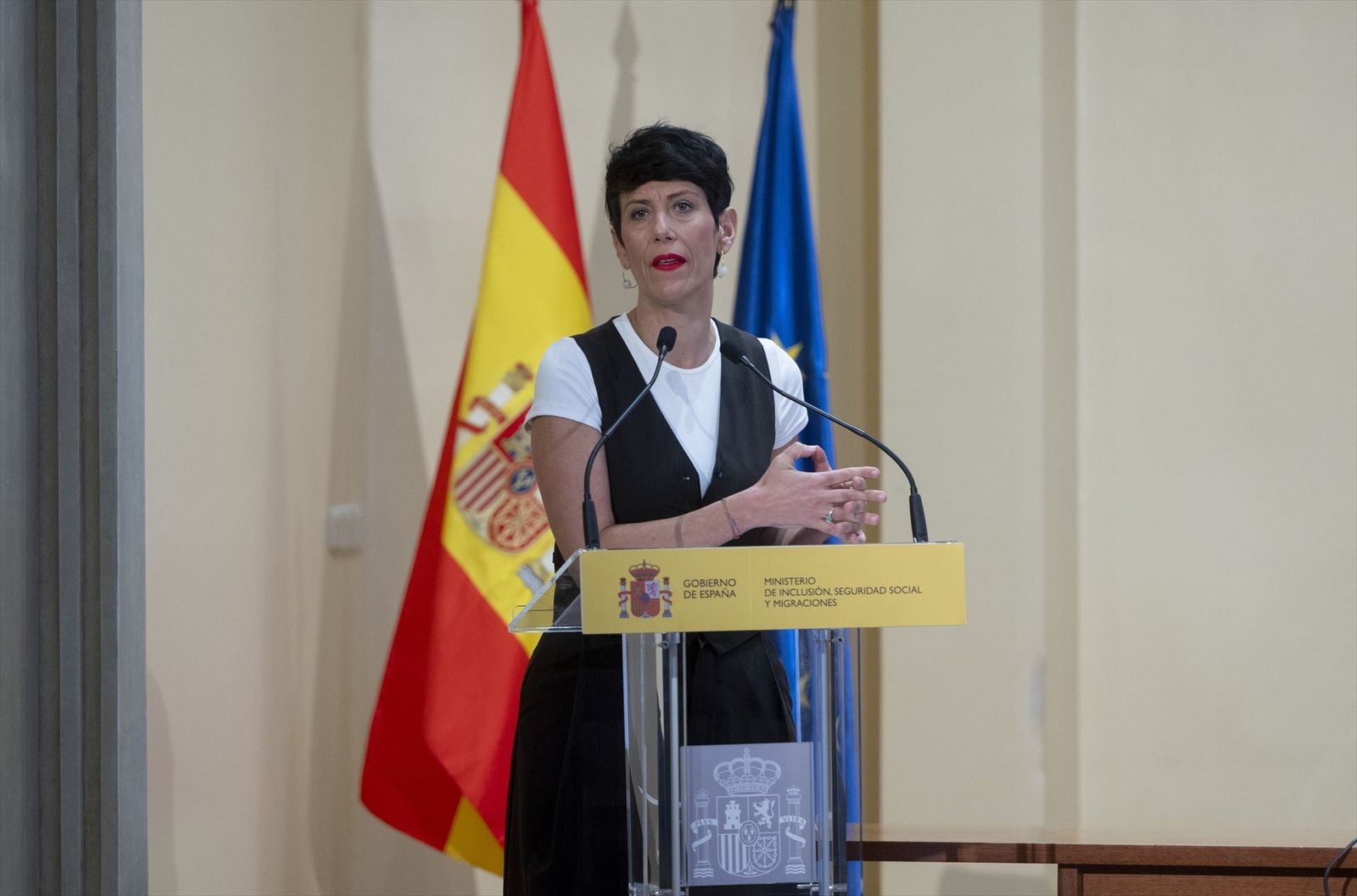 Elma Saiz presenta la nueva aplicación de la Seguridad Social