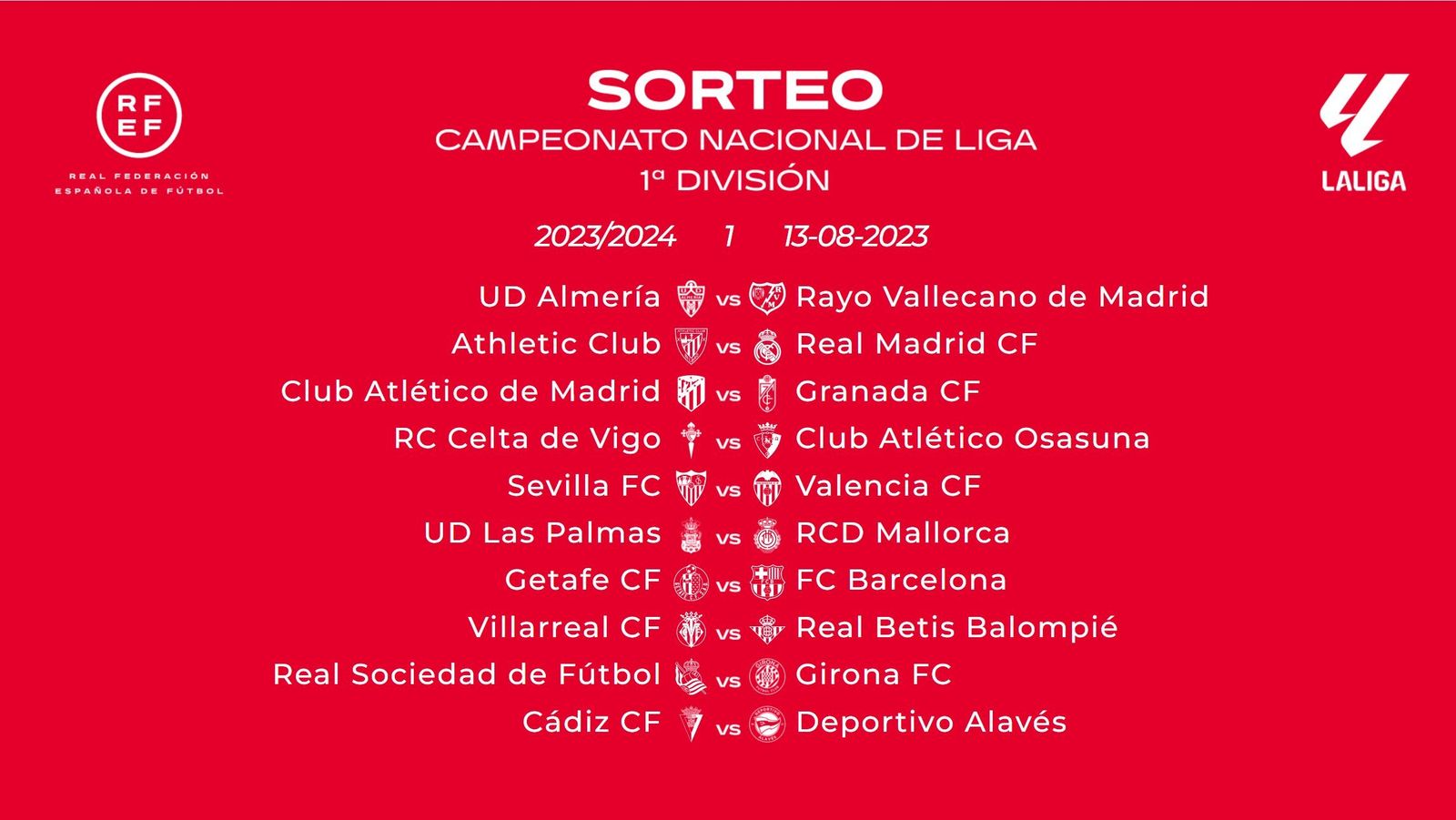 Primera jornada de liga
