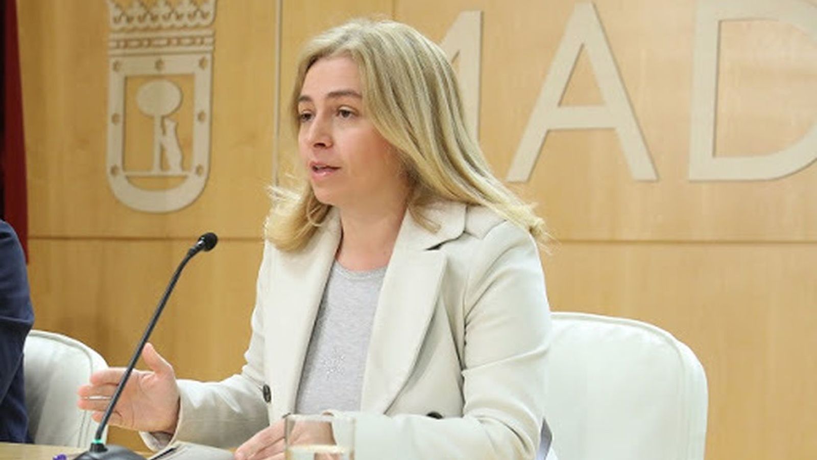 Inmaculada Sanz , portavoz del Ayuntamiento de Madrid y Delegada de Seguridad y Emergencias